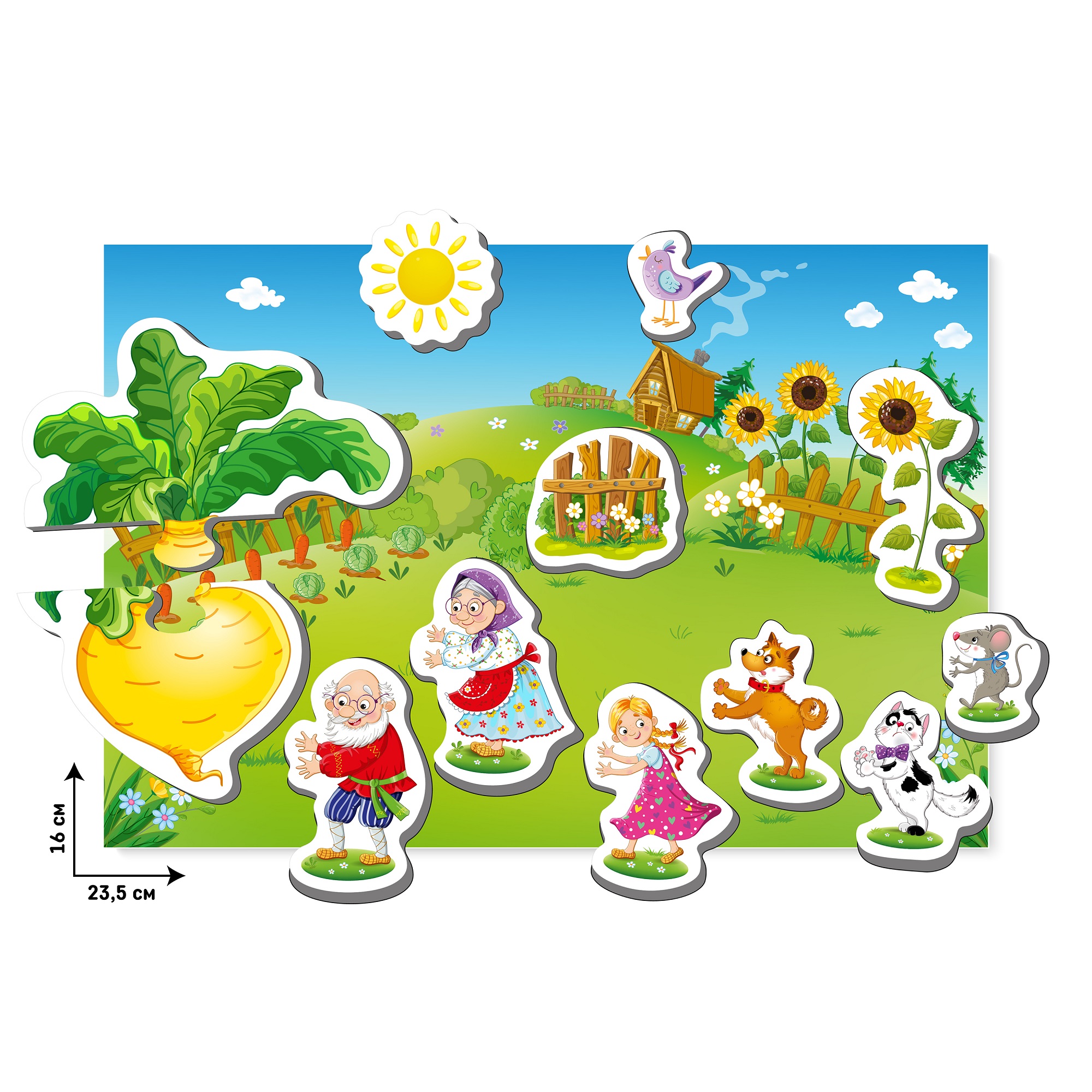 Игра на магнитах El BascoKids театр Репка - фото 2