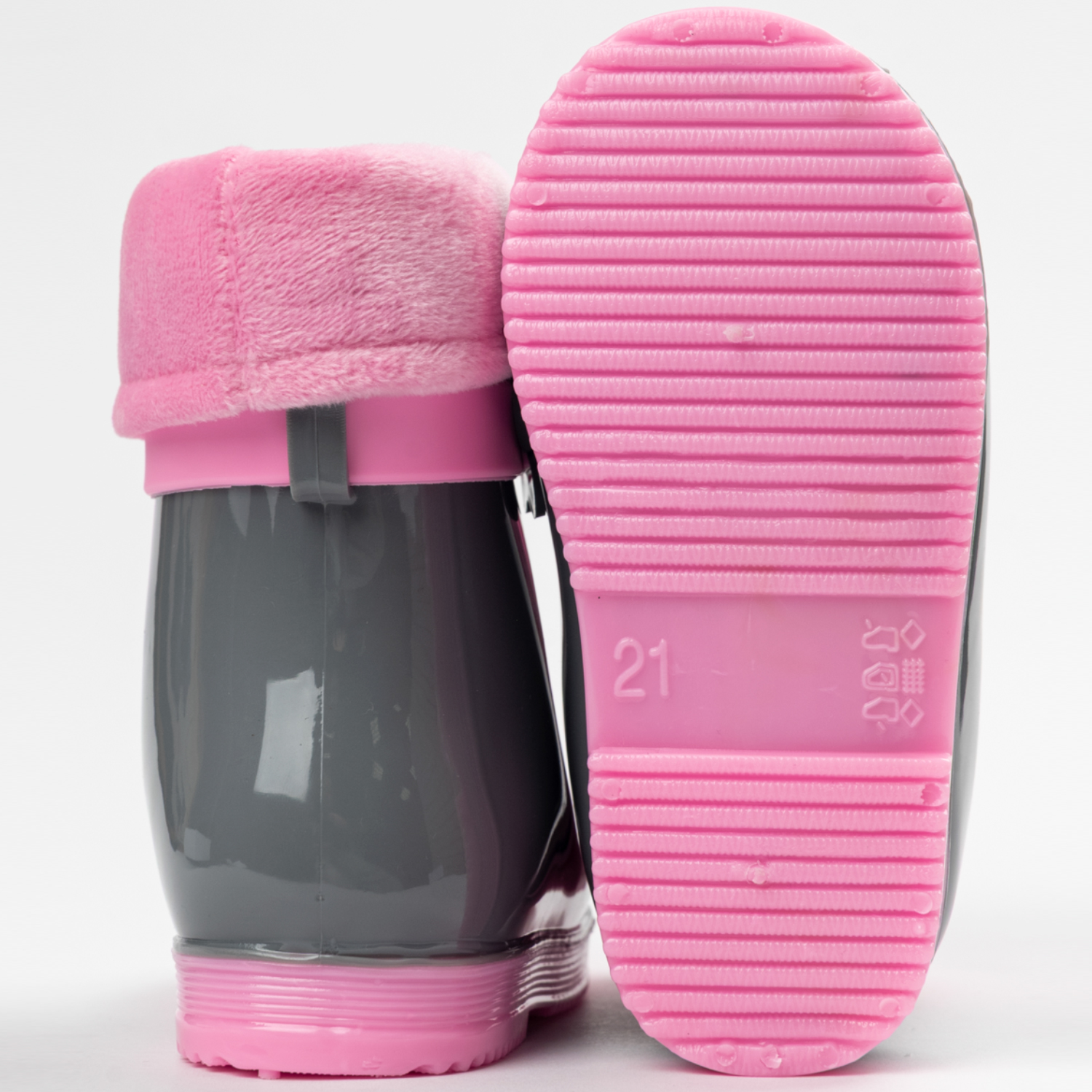 Резиновые сапоги TikkaGo 8U03_2433-1_grey-pink - фото 8