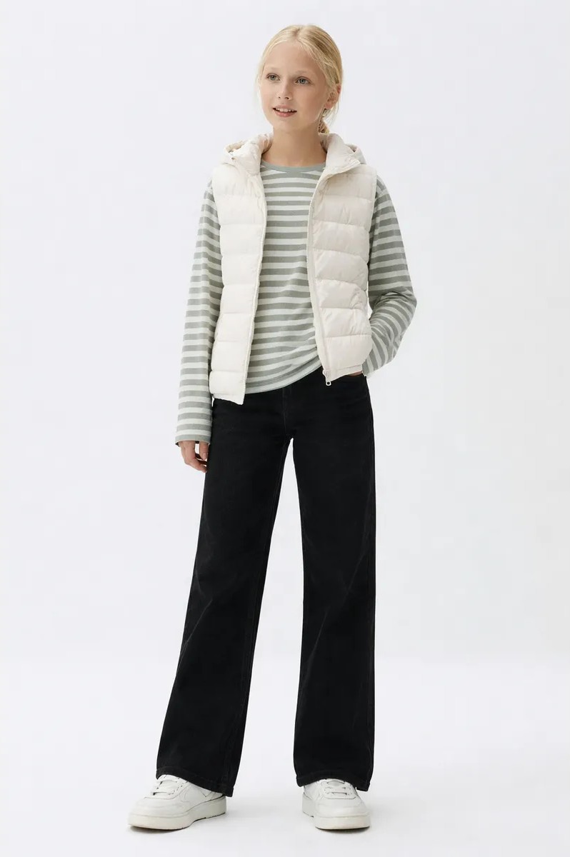 Изображение товара Джинсы Mark Formelle для девочки 122 черные прямого кроя