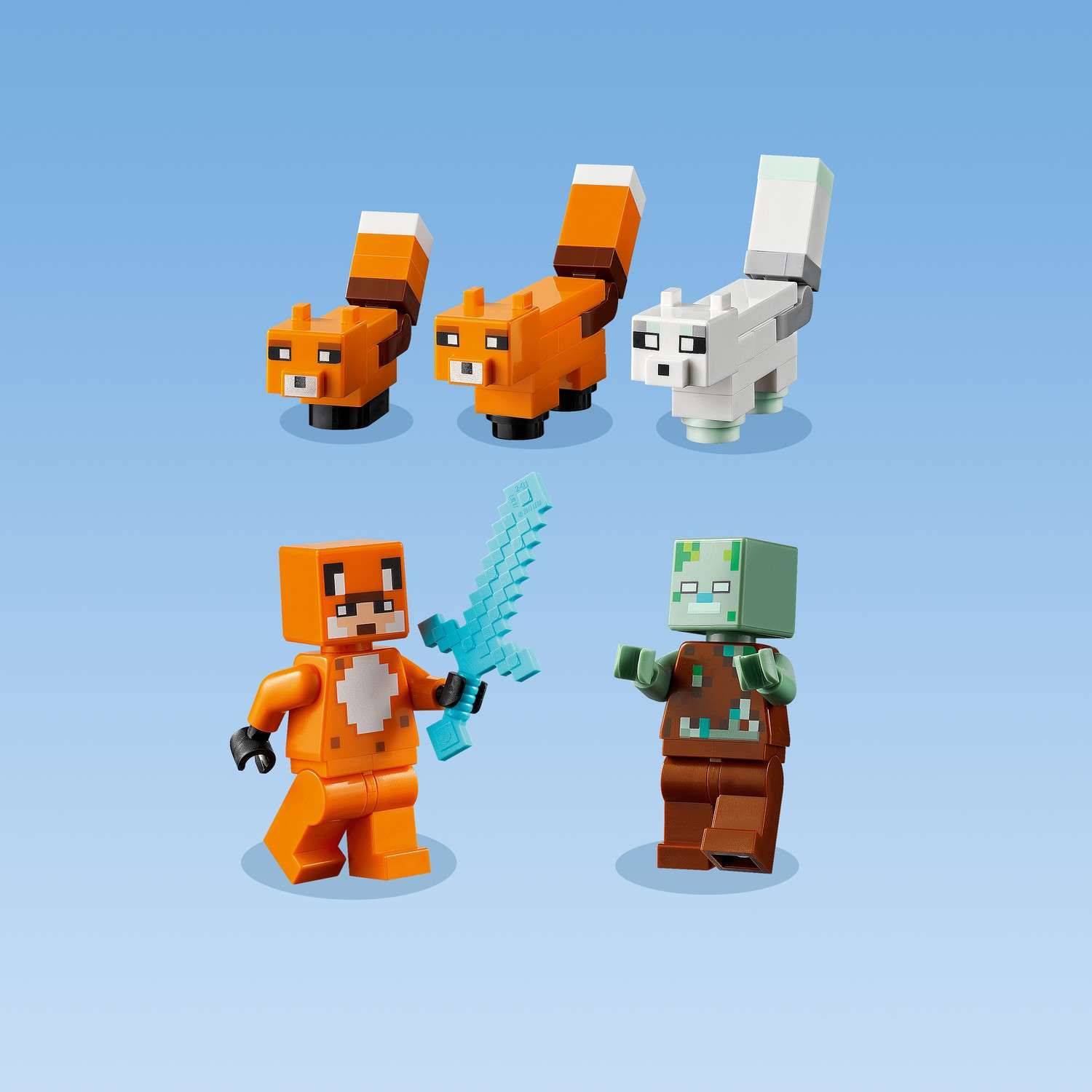 Конструктор LEGO Minecraft Лисья хижина 193 дет. - фото 4