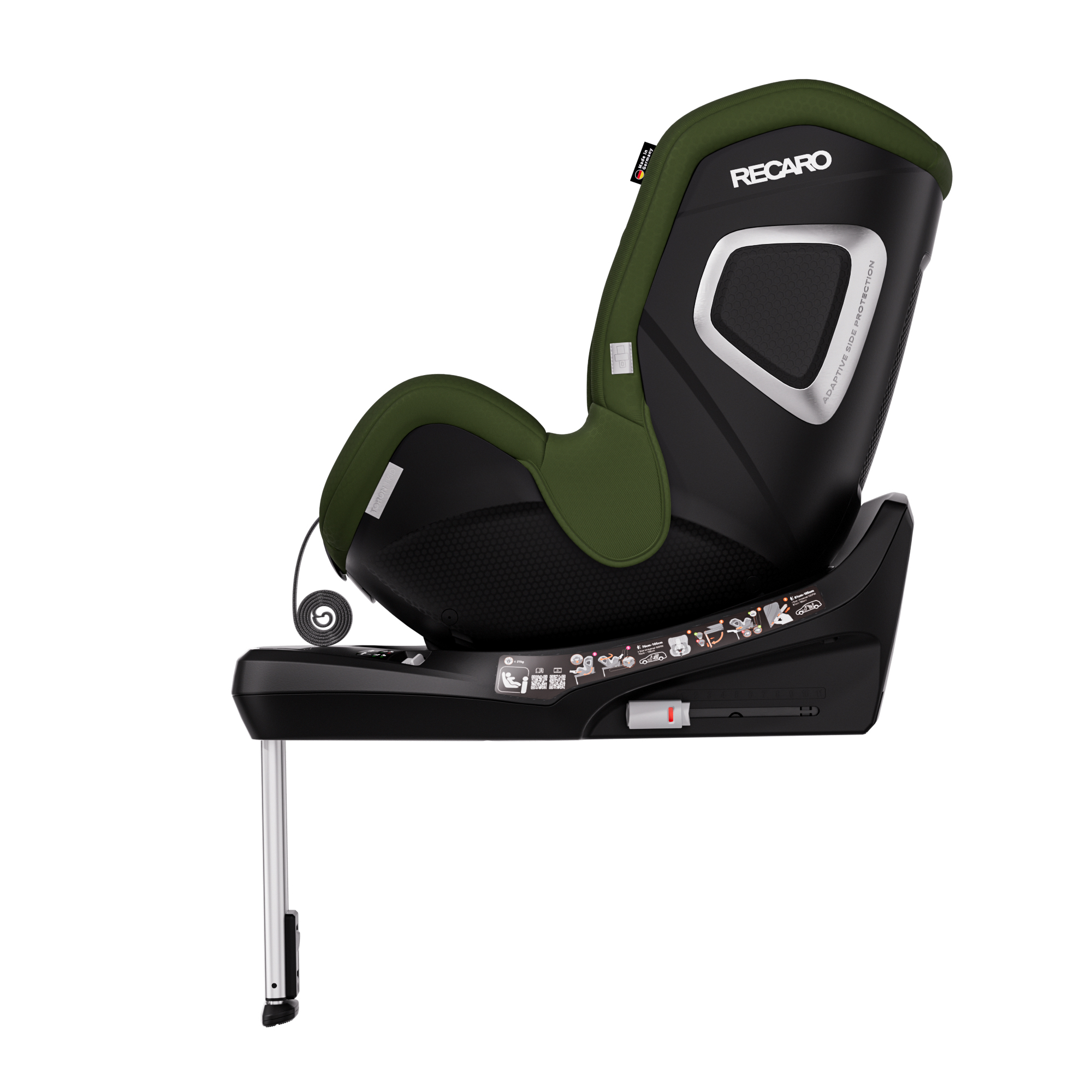 Автокресло Recaro Toron 1 Kid Isofix 0+/1 (0-18 кг) зеленый - фото 7