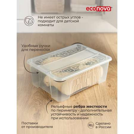 Ящик универсальный Econova TEX-BOX 10л прозрачный