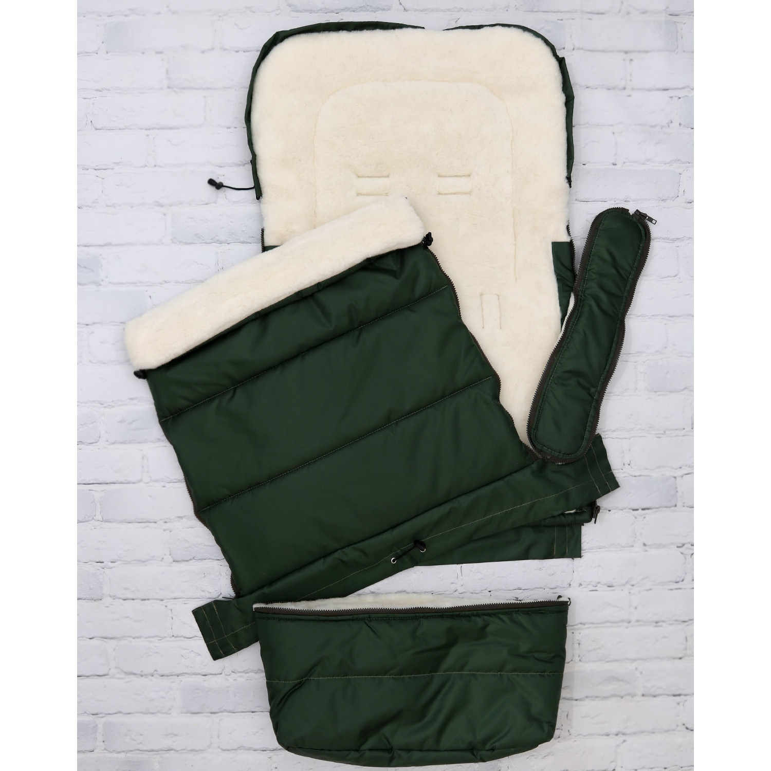 Конверт в коляску Осьминожка Трансформер зеленый - фото 9