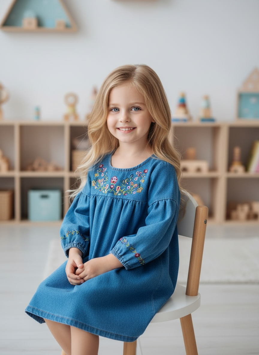 Платье Artcher ПлатьеДжинс002С_вышивкой - фото 7