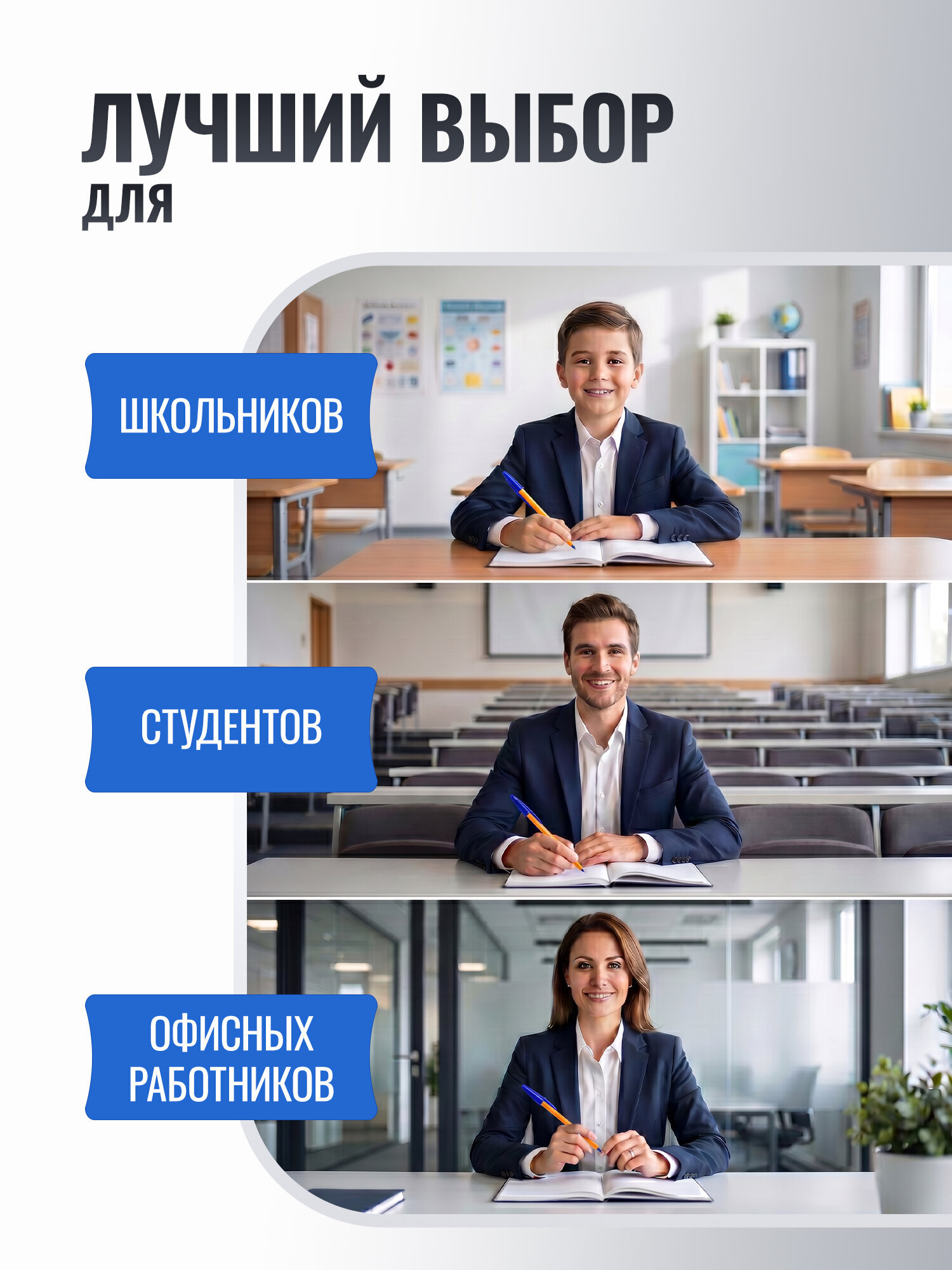 Ручка шариковая BIC 20 шт. - фото 6