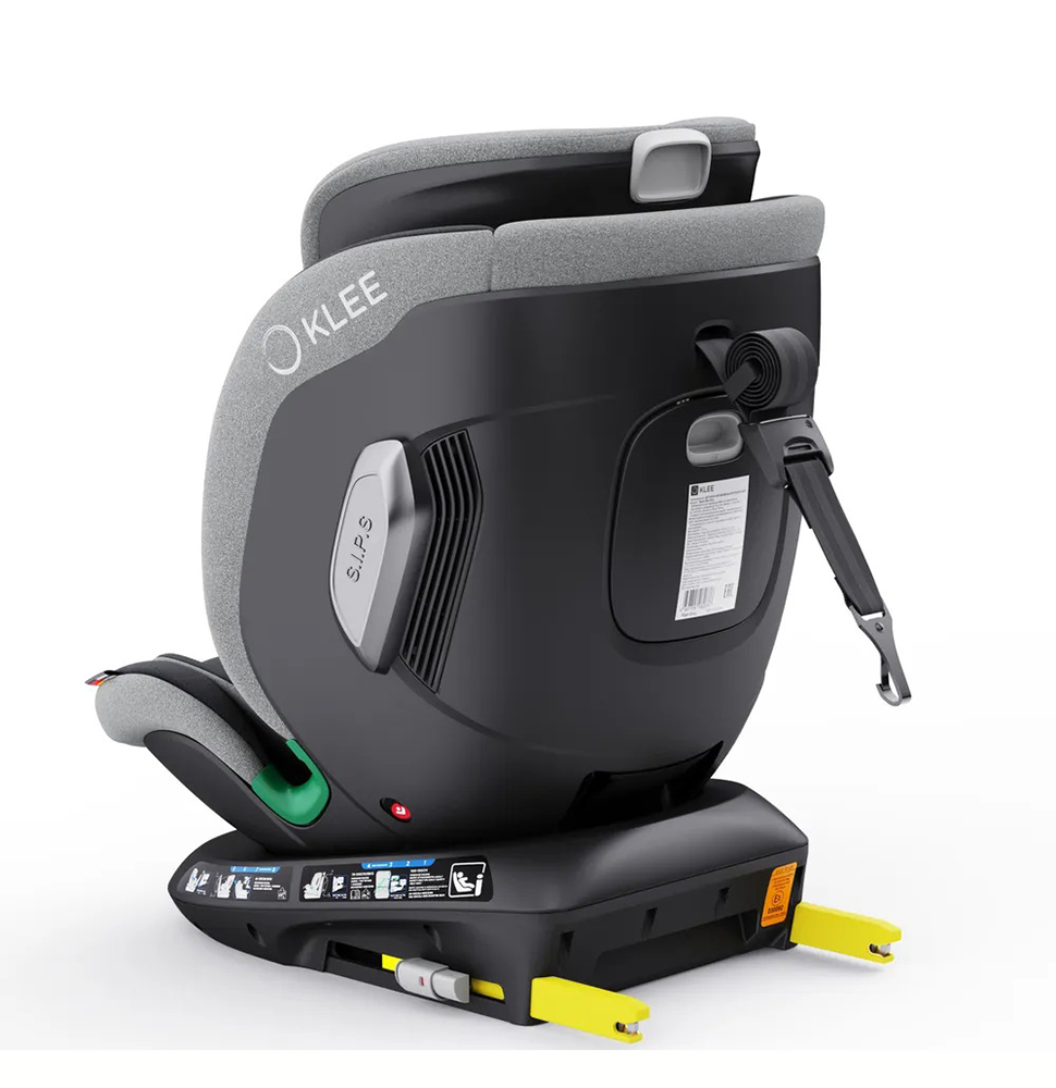 Автокресло KLEE Spark 360 i-Size Isofix 0+/1/2/3 (0-36 кг) серый - фото 6
