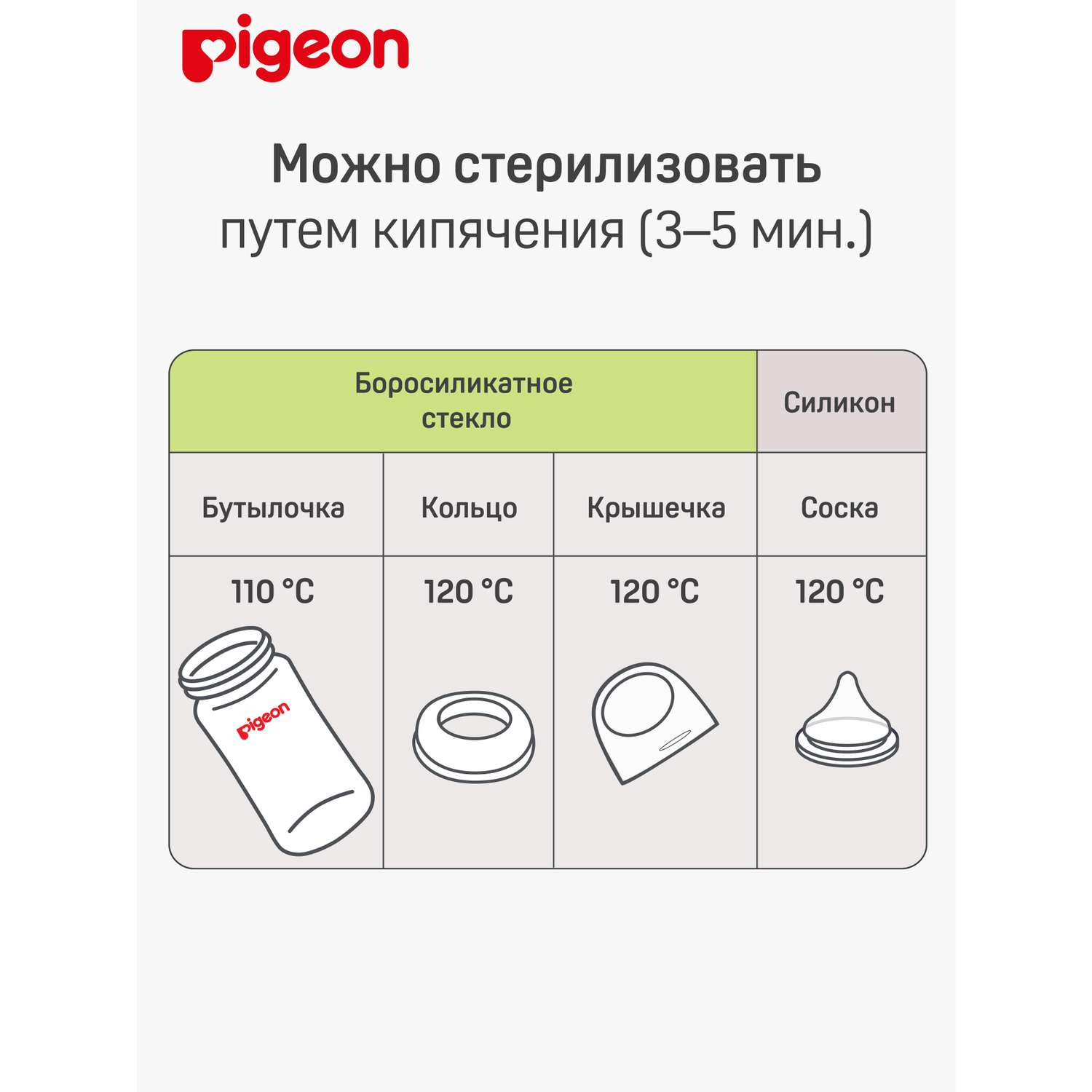Бутылочка Pigeon 240 мл - фото 8