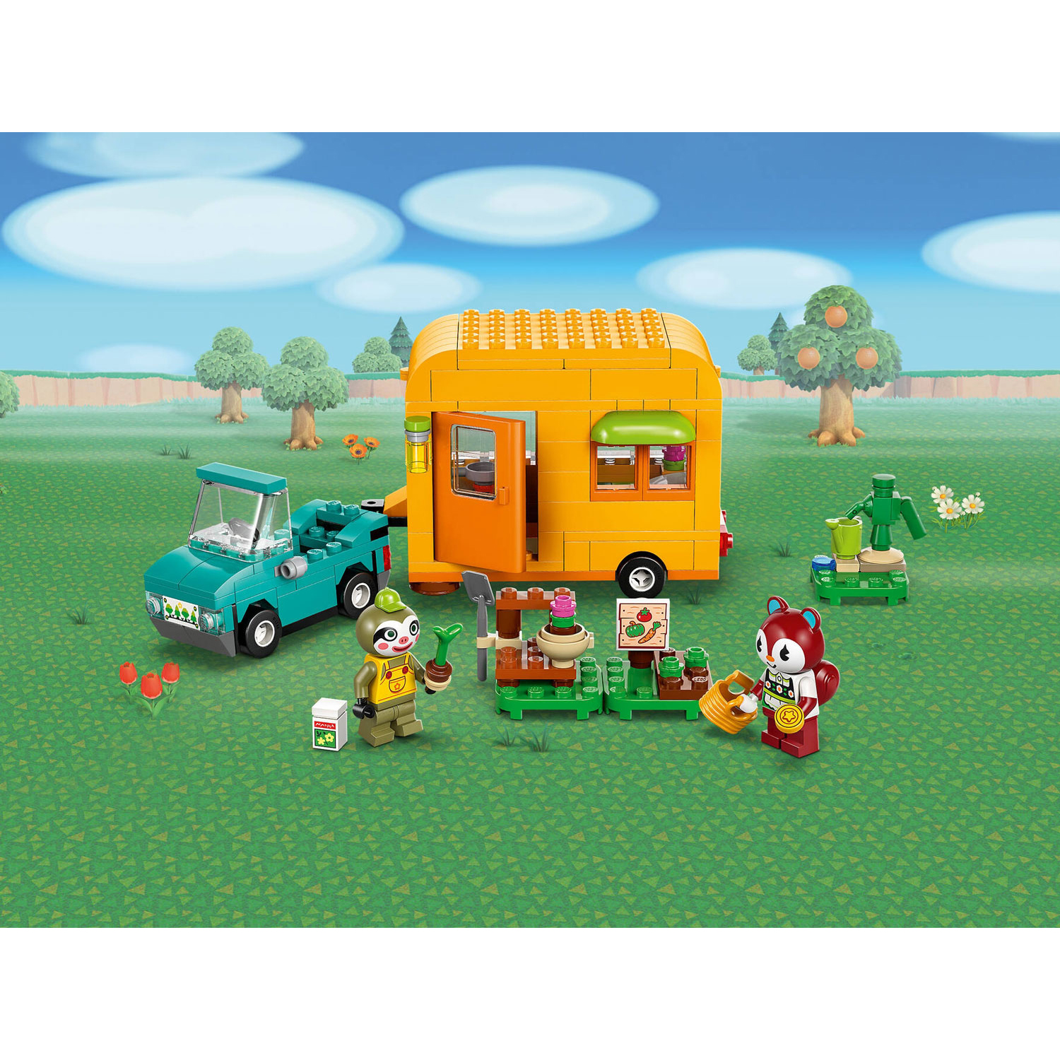 Конструктор LEGO Animal Crossing Фургон Лейфа 263 дет. - фото 10