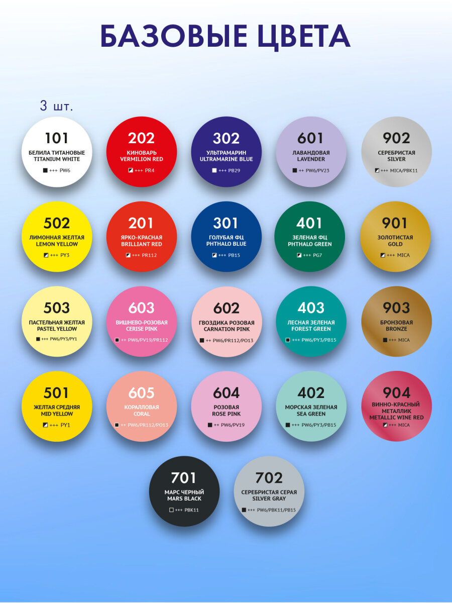 Краски акриловые Brauberg 22 цв. - фото 7