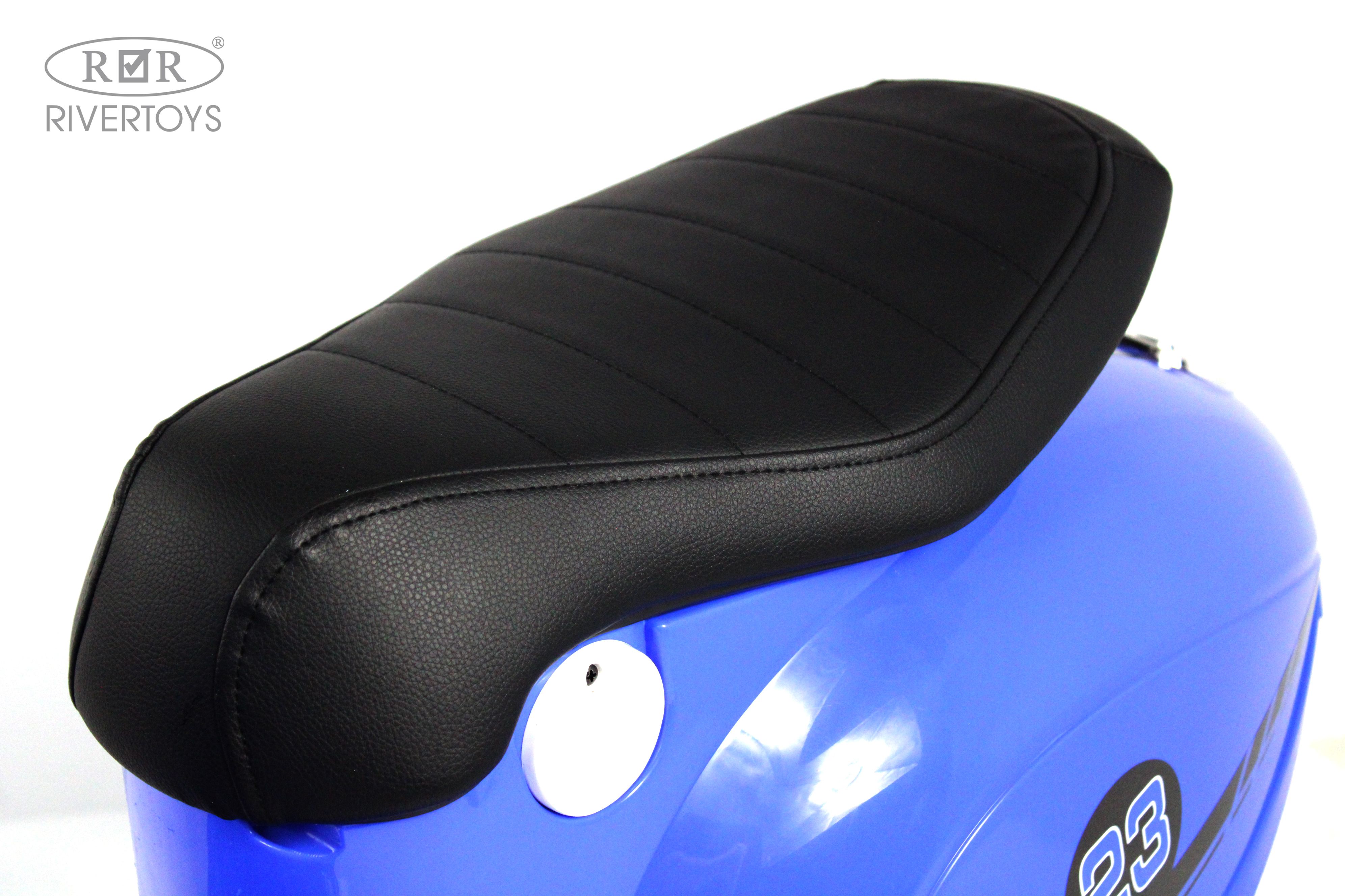 Электромотоцикл RIVERTOYS A111AA-MOTO-BLUE - фото 20