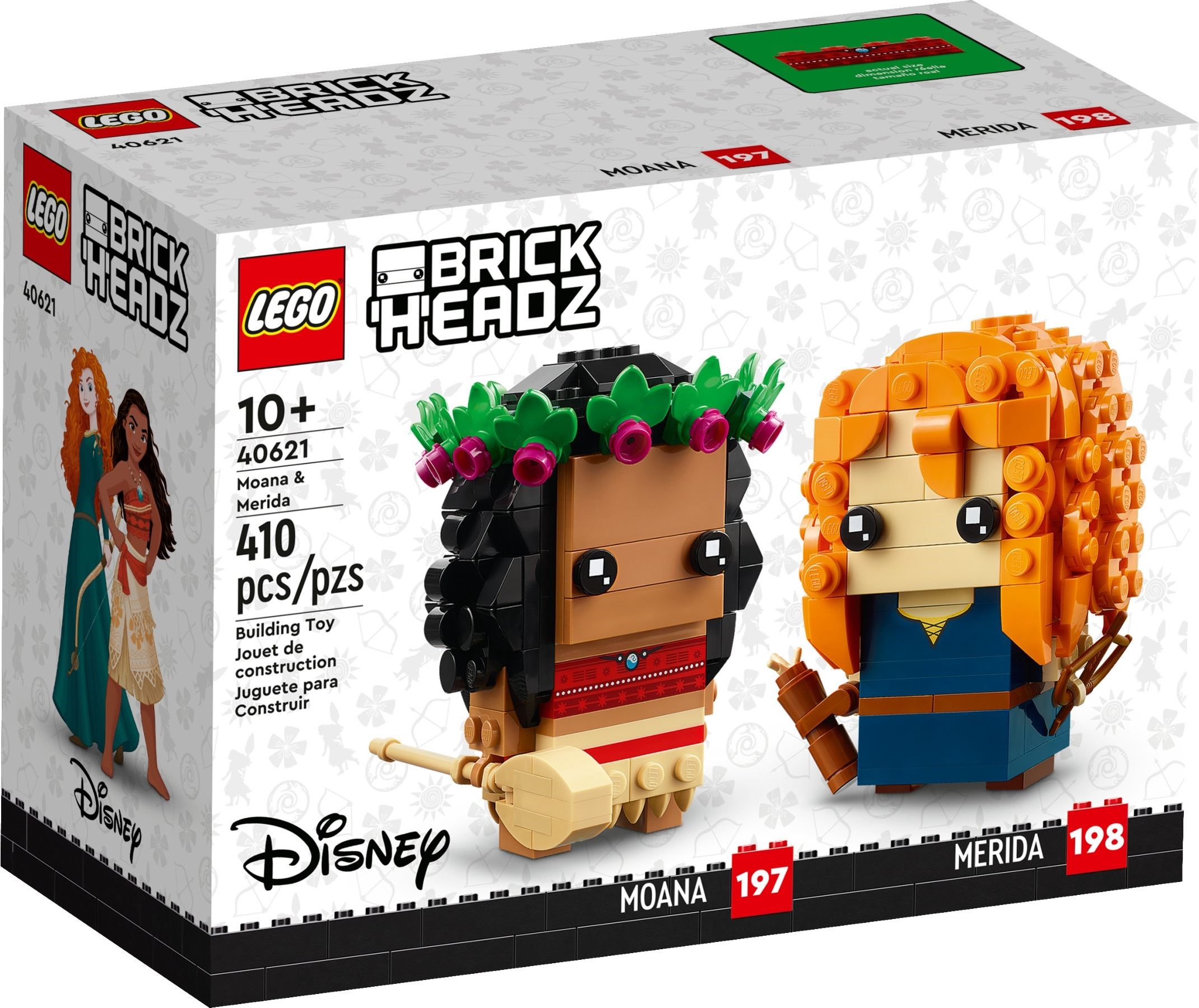 Изображение товара Конструктор LEGO BrickHeadz Моана и Мерида 40621 410 деталей Изображение товара Конструктор LEGO BrickHeadz Моана и Мерида 40621 410 деталей