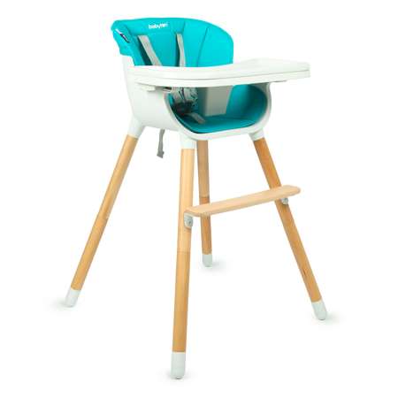 Стульчик для кормления Babyton Woody Turquoise