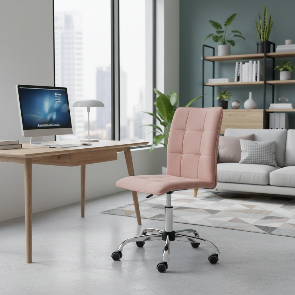 Компьютерное кресло TETCHAIR Ван велюр розовый - фото 1
