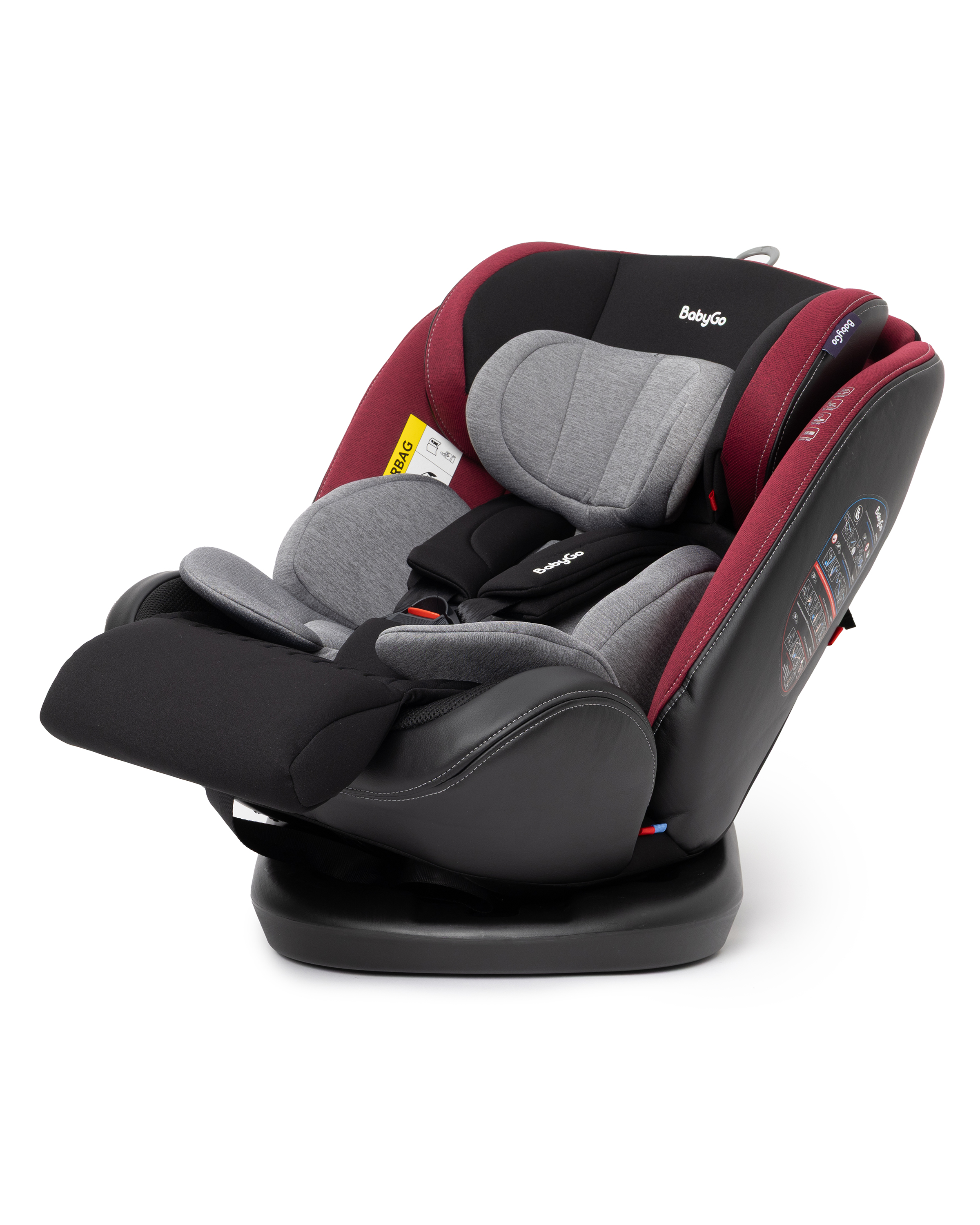 Автокресло BabyGo Multi-Stage New Isofix 0+/1/2/3 (0-36 кг) красный - фото 19