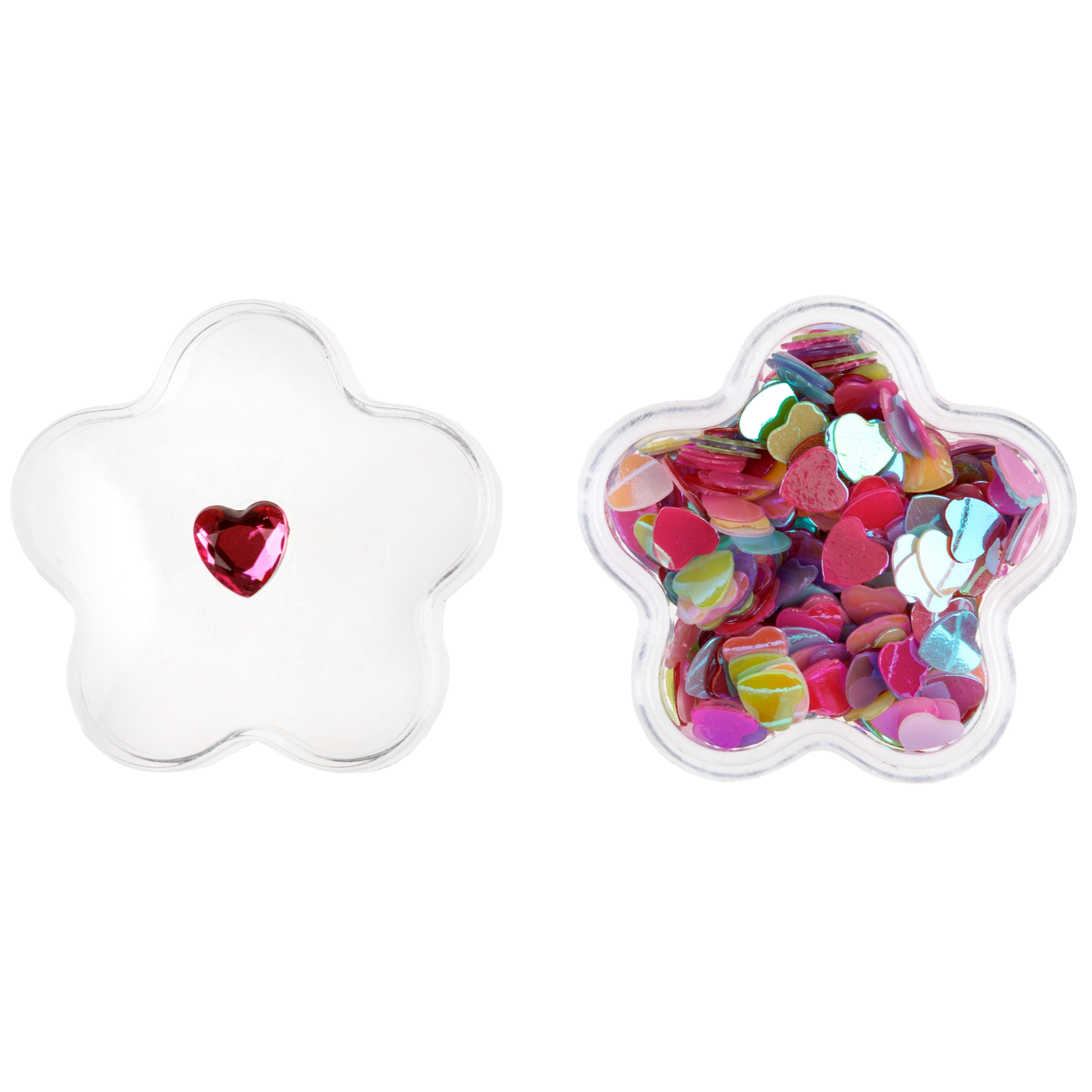 Набор декоративной косметики LUKKY тени с блёстками 2 лака для ногтей бальзам для губ блестки пилочка разделитель - фото 3