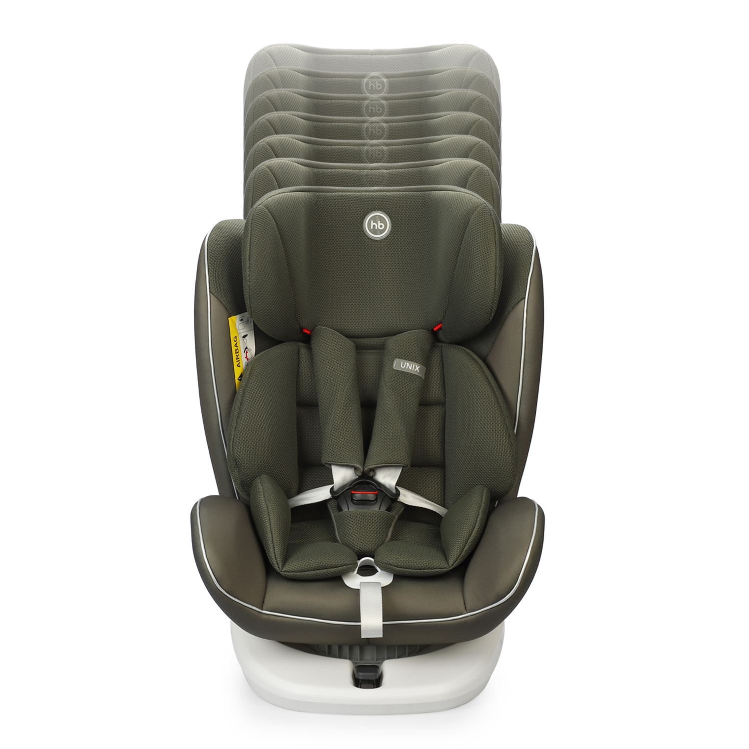 Автокресло Happy Baby Isofix 0+/1/2/3 (0-36 кг) зеленый - фото 13