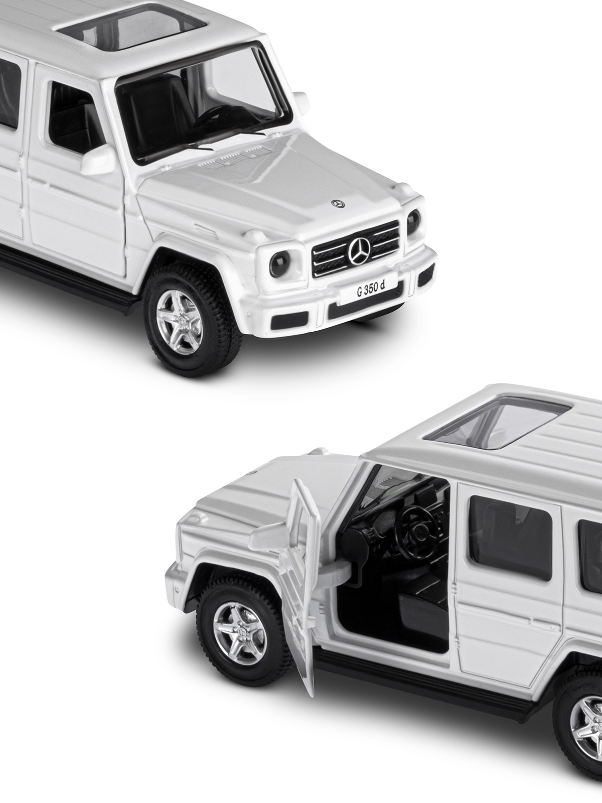 Внедорожник АВТОпанорама Mercedes Benz G350d 1:42 JB1200182 - фото 8
