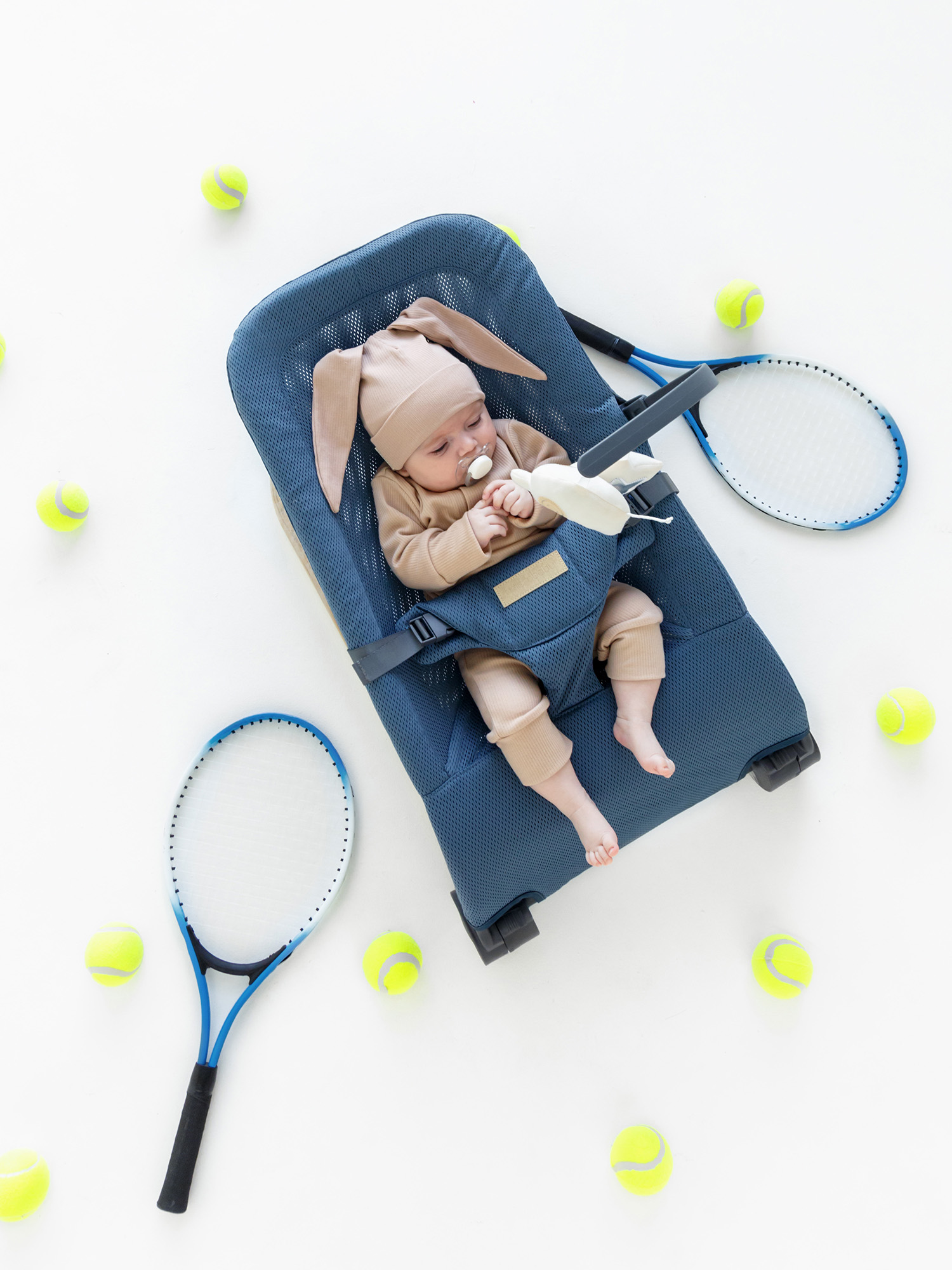 Шезлонг Amarobaby Baby relax синий - фото 13