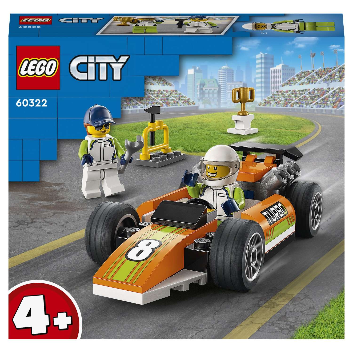 Конструктор LEGO City Great Vehicles Гоночный авто блочный - фото 2