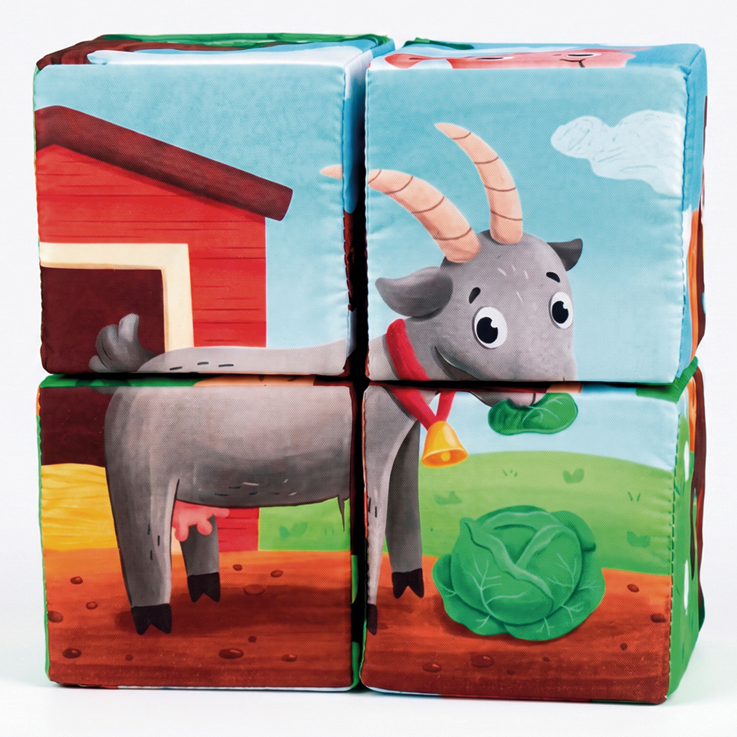 Игрушка Плюшики кубики Моя ферма - фото 3