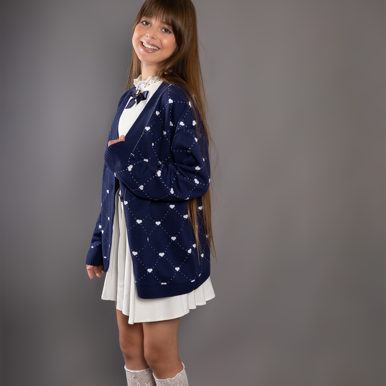 Кардиган LEO 4048С_темно-синий - фото 18