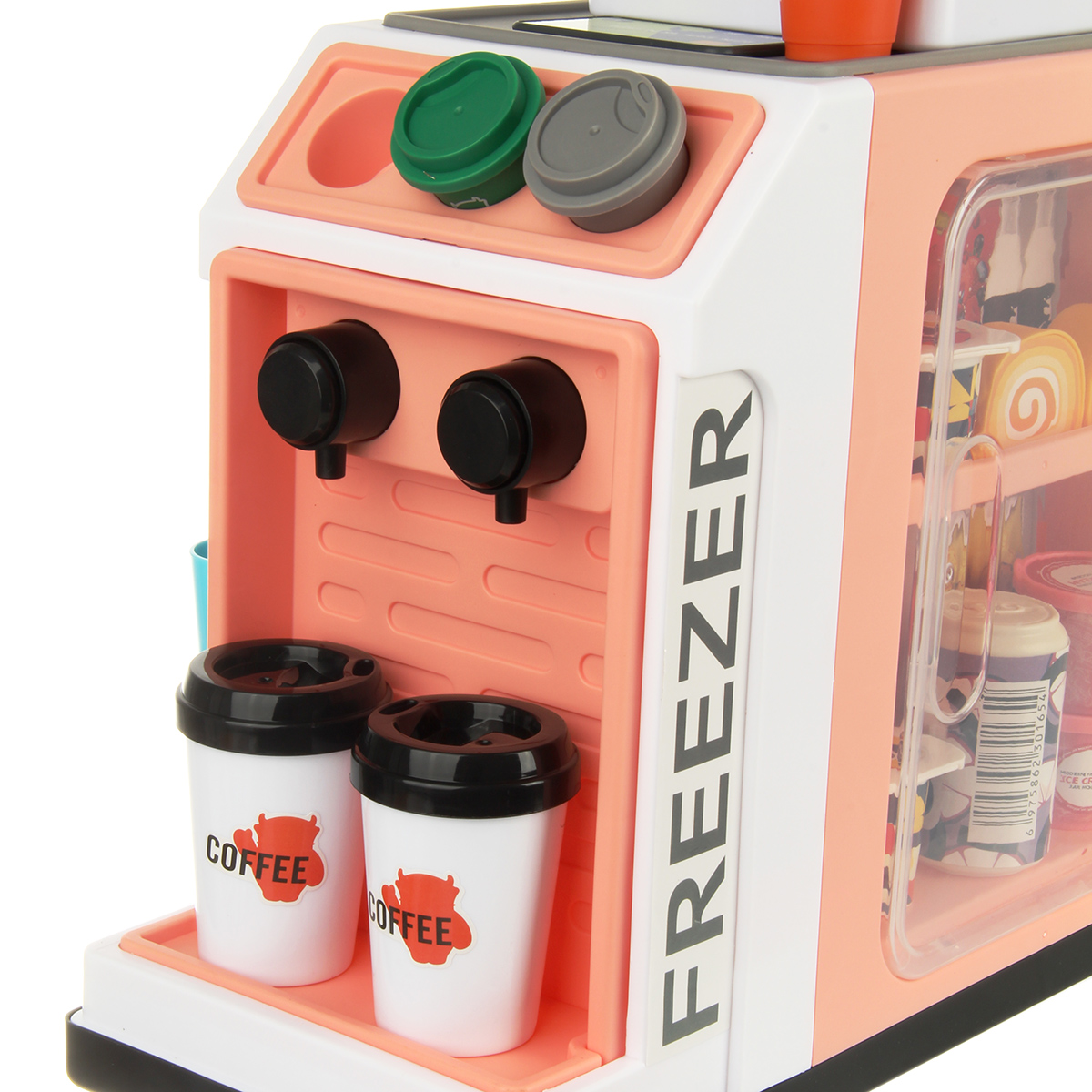Игровой набор Veld Co тележки и корзинки, прилавок, касса, продукты - фото 3