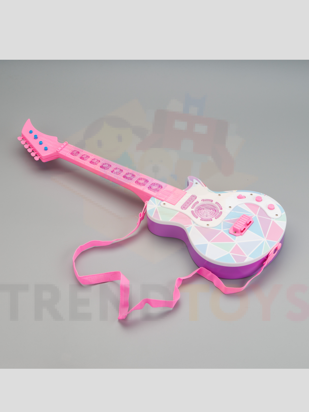 Игрушка музыкальная TrendToys детская розовая гитара - фото 12
