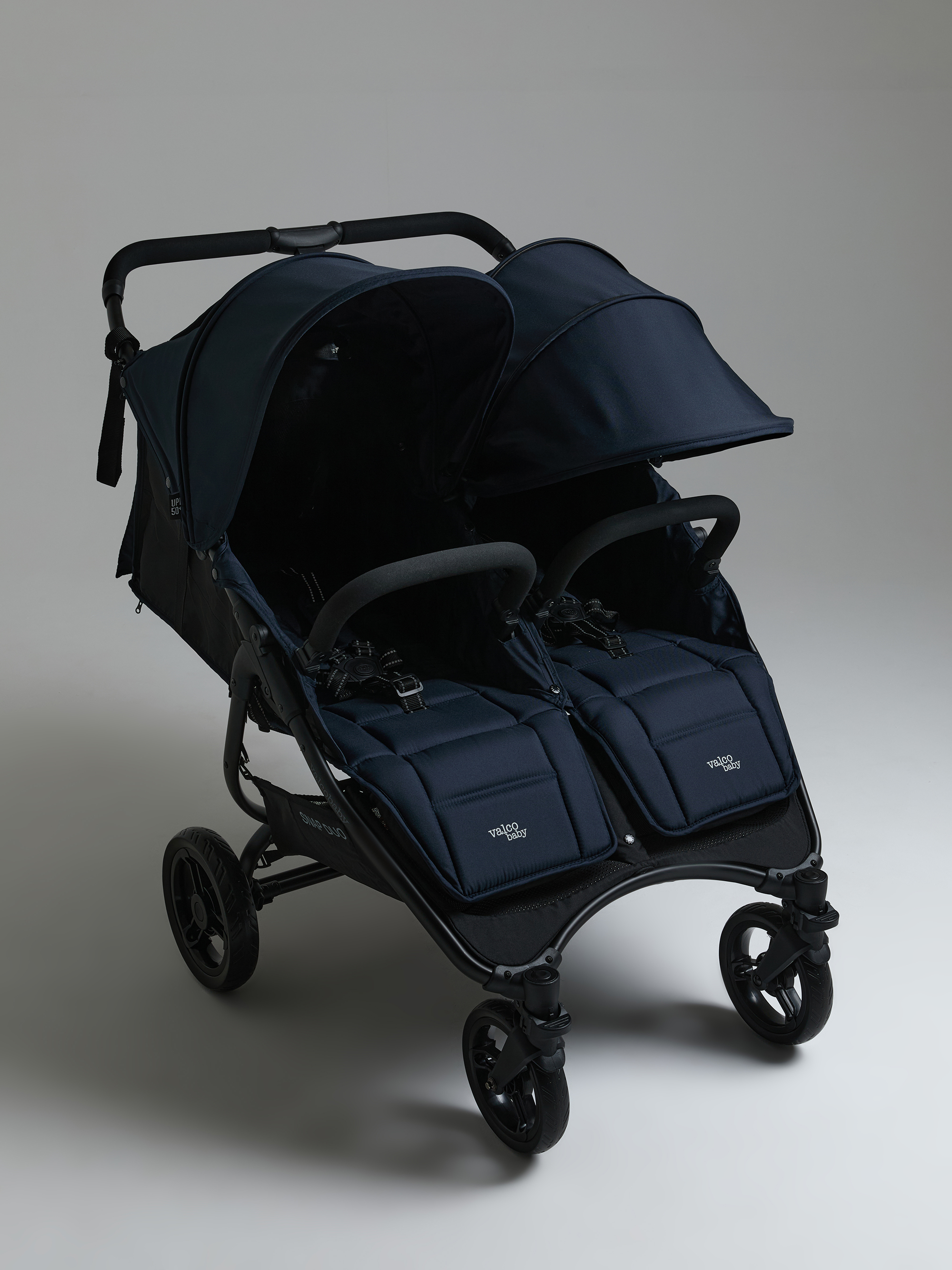 Коляска прогулочная для двойни Valco baby Snap Duo Flatt Matt синий - фото 2