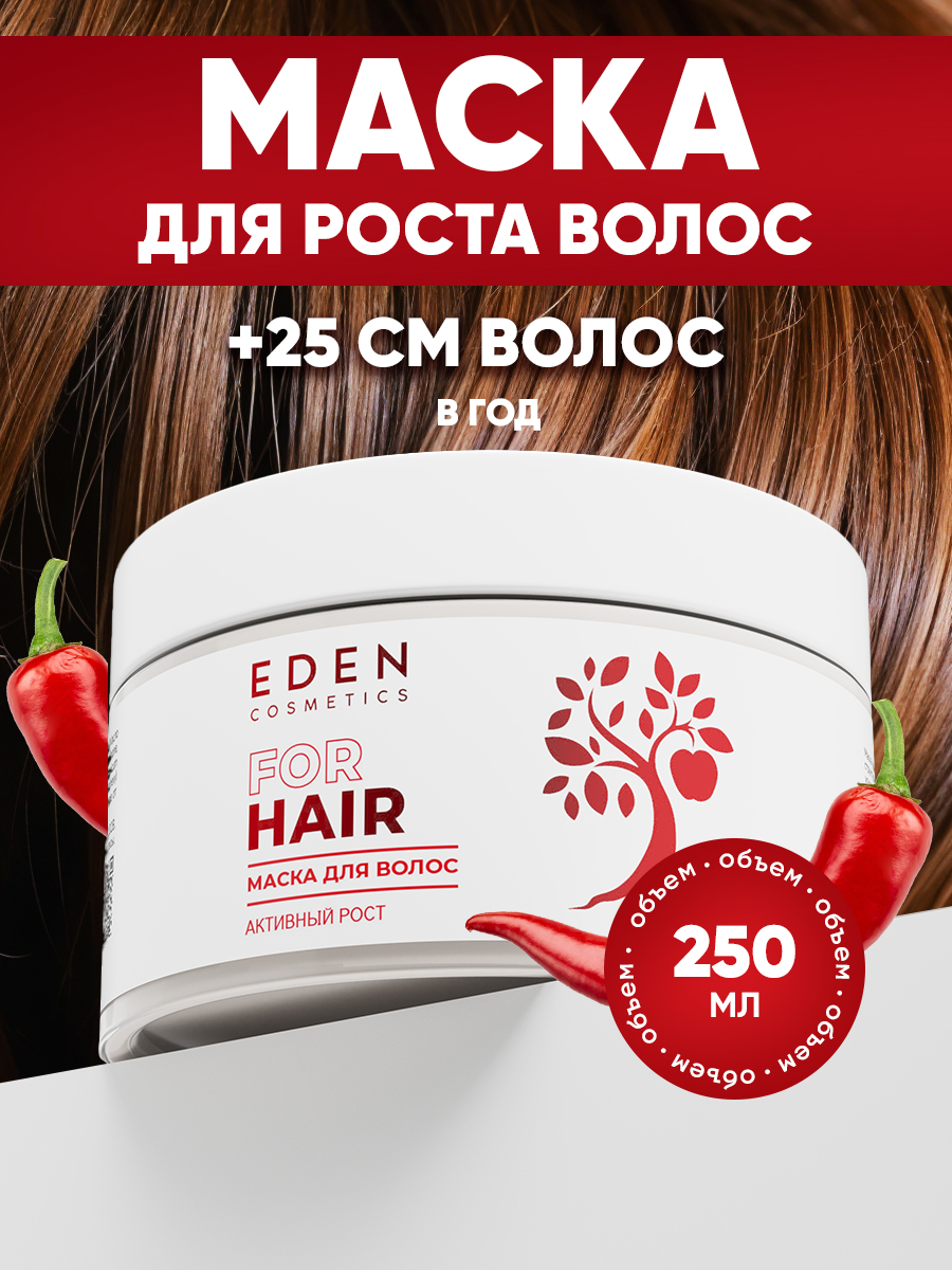Маска EDEN Активный рост 250 мл - фото 1