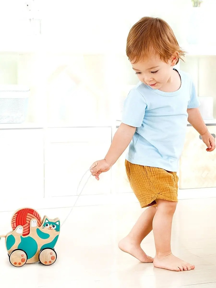 Игрушка Hape каталка Котенок - фото 3