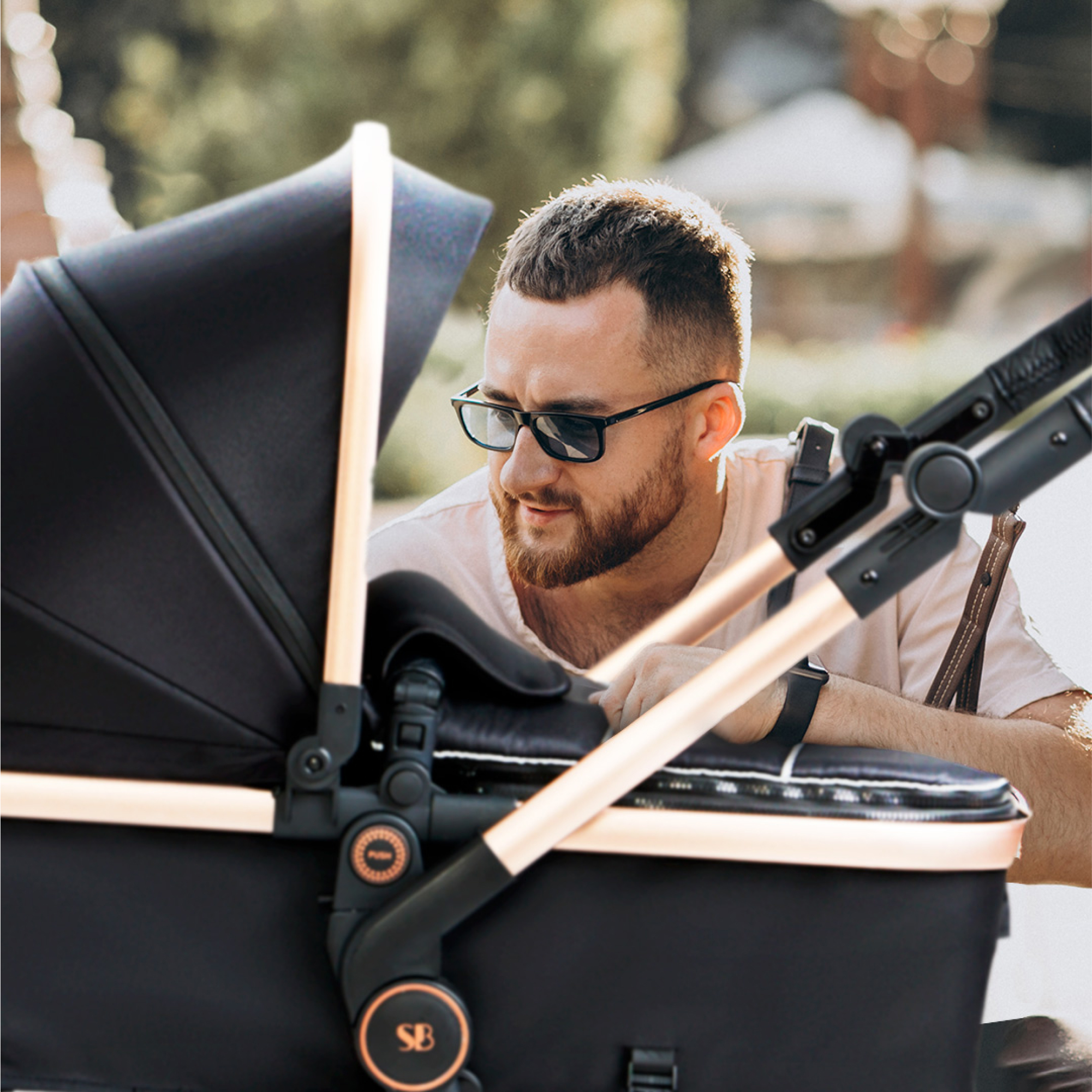 Коляска трансформер Sweet Baby бежевый - фото 7