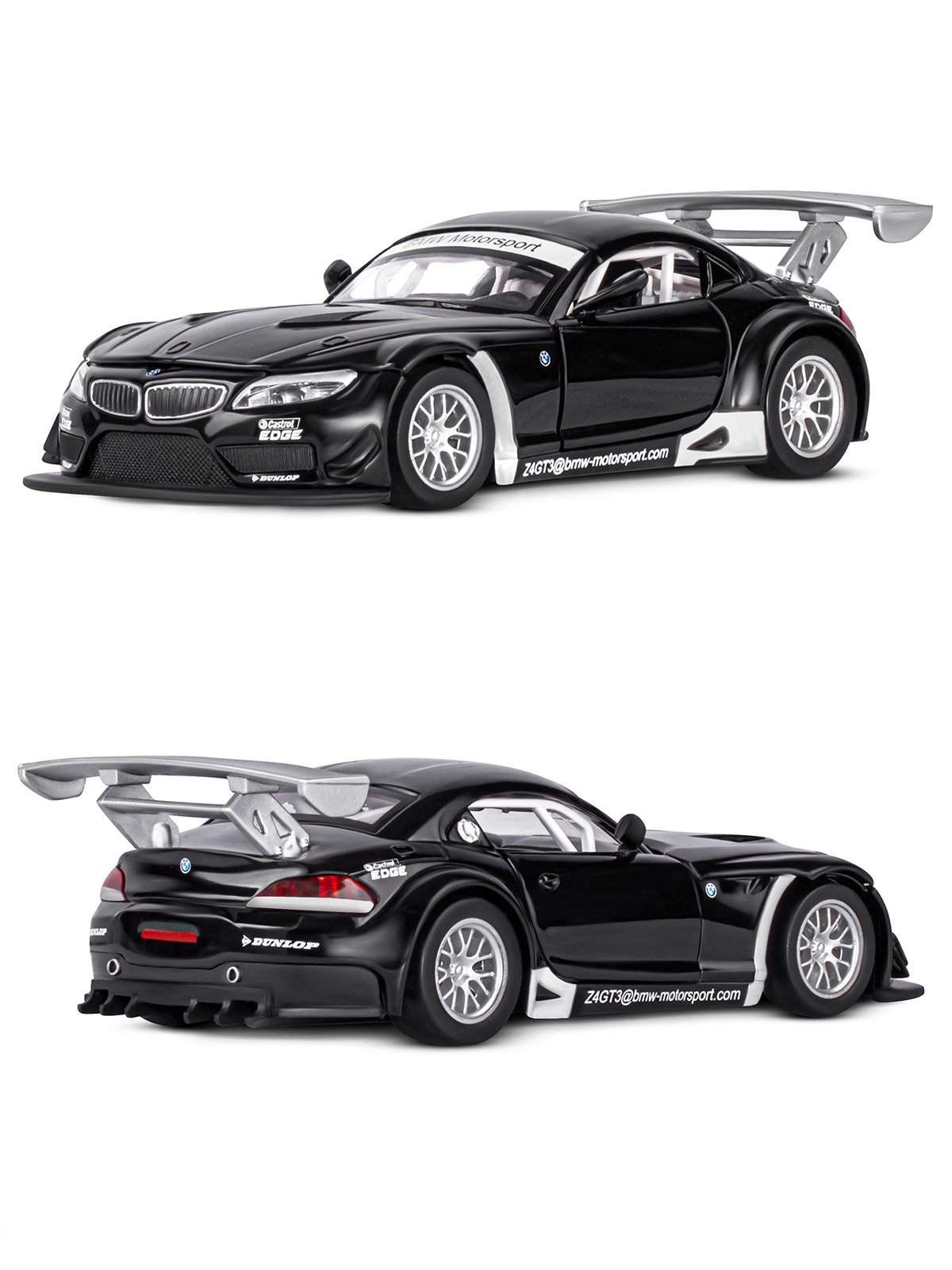 Автомобиль АВТОпанорама BMW Z4 GT3 1:32 JB1251396 - фото 7