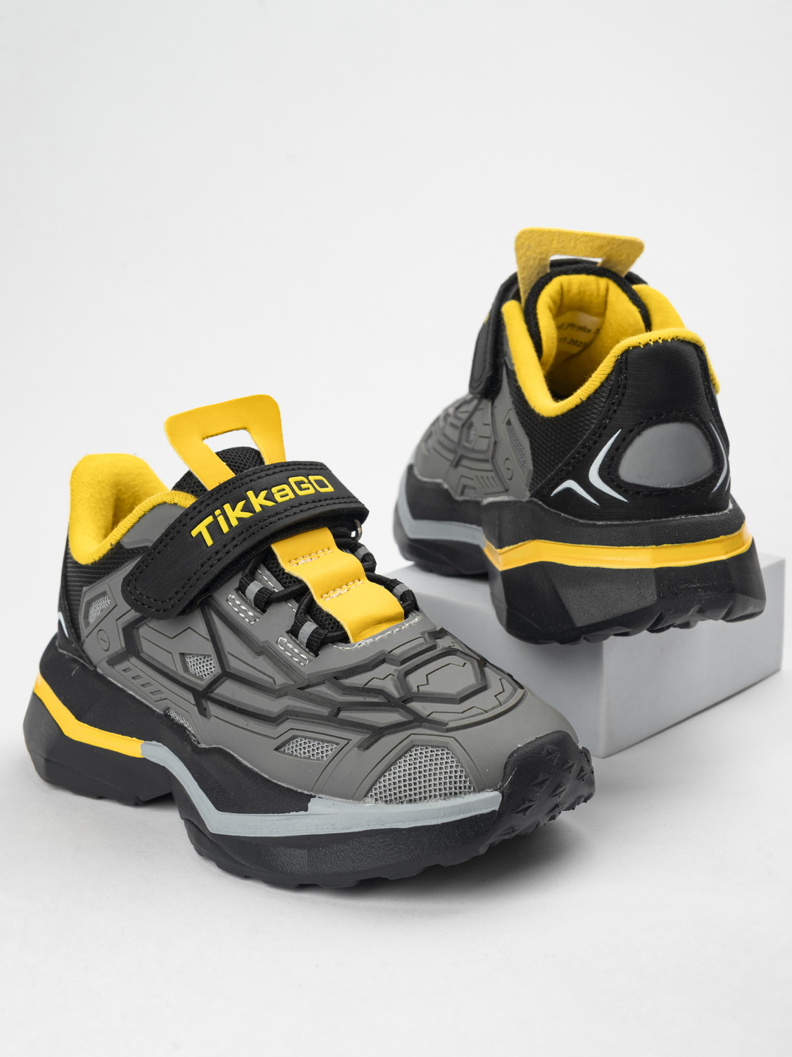 Кроссовки TikkaGo 2V25_772681_grey-yellow - фото 2