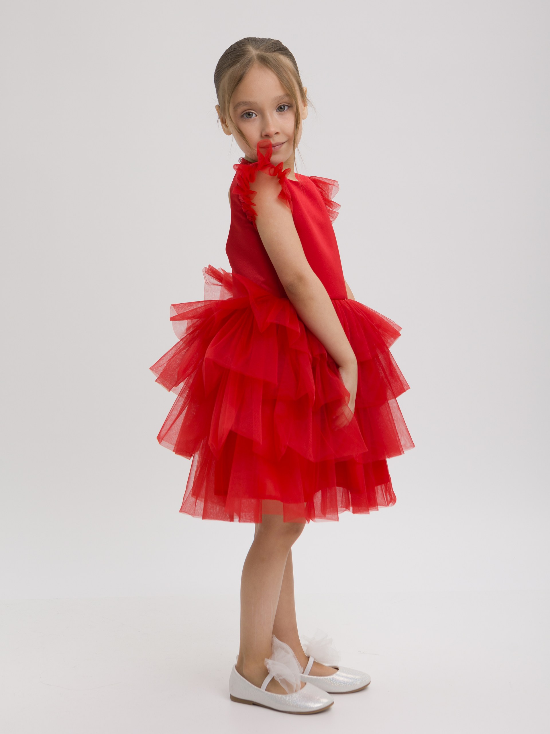 Платье LELUkids 1231.24_зефирка_красный - фото 5