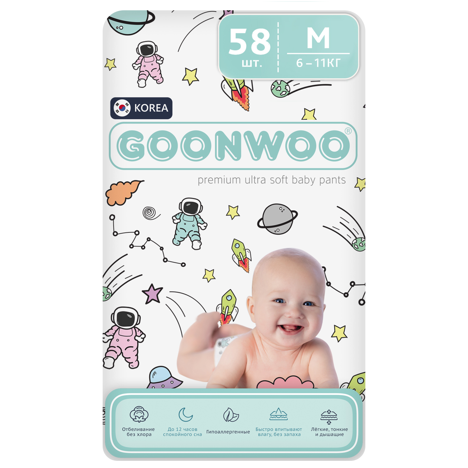 Трусики GOONWOO M 58 шт. - фото 10