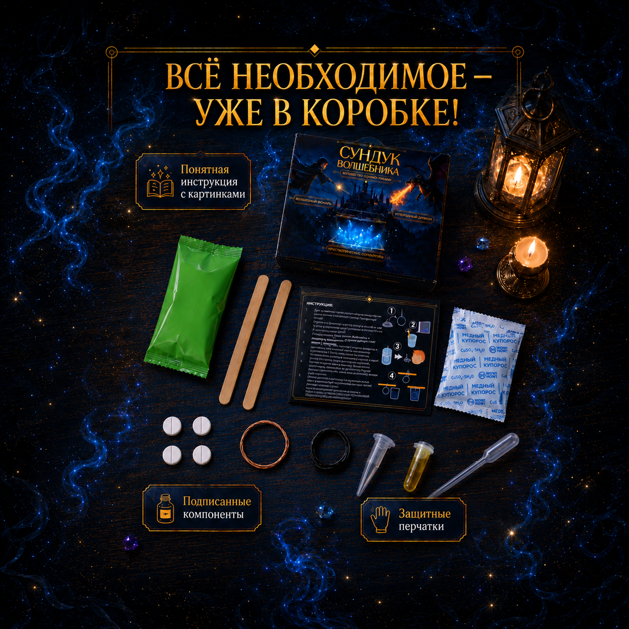 Набор для опытов WOW! HOW? Сундук волшебника - фото 4