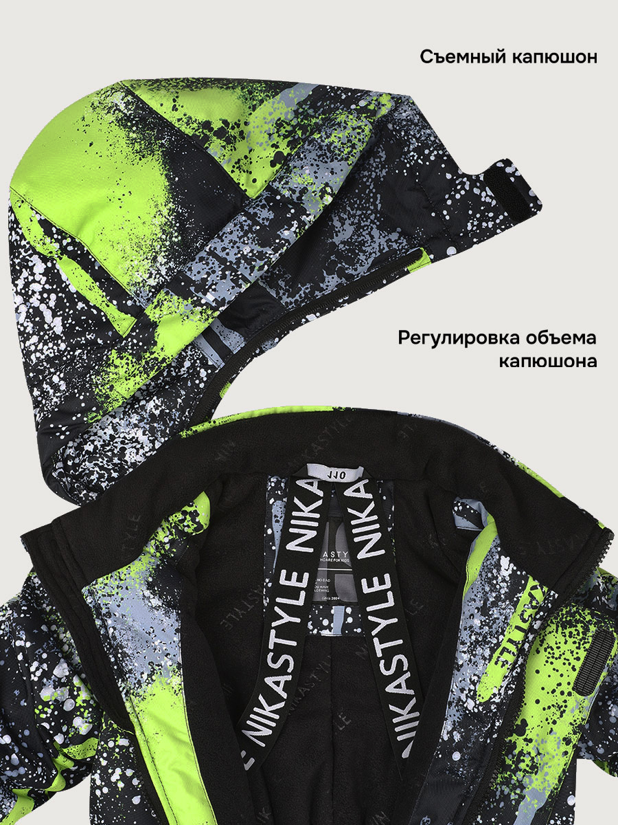Комбинезон NIKASTYLE Комбинезон 8з4525 салат/черный - фото 7