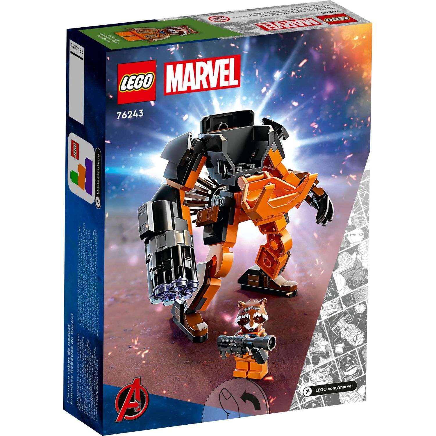 Конструктор LEGO Marvel Super Heroes Броня ракетного робота 98 дет. - фото 6