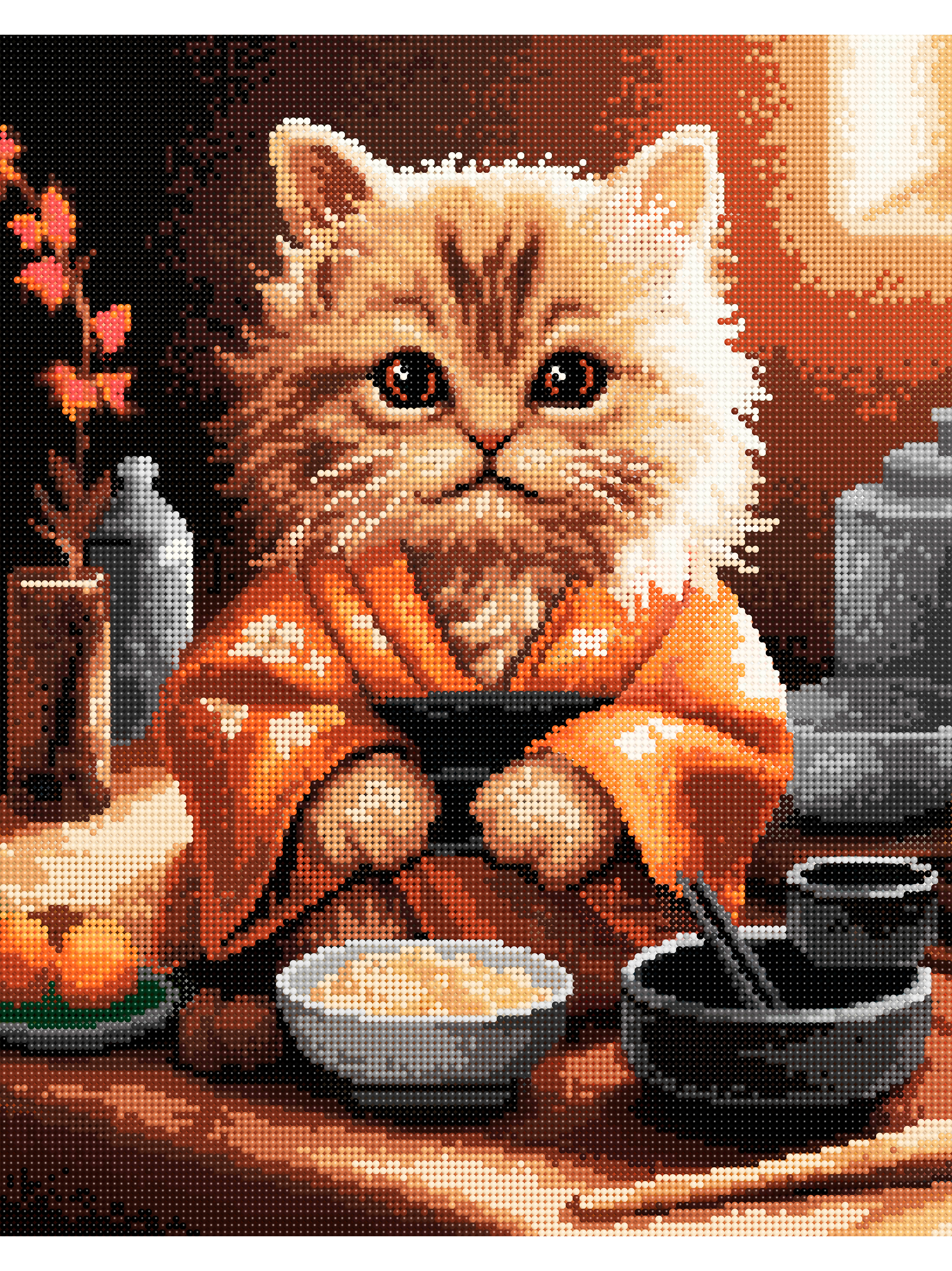 Алмазная мозаика Art sensation Котокафе в ассортименте - фото 2