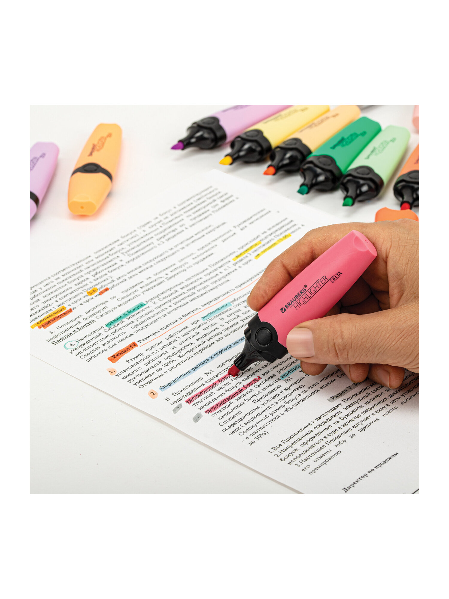 Текстовыделители Brauberg 24 шт. - фото 17