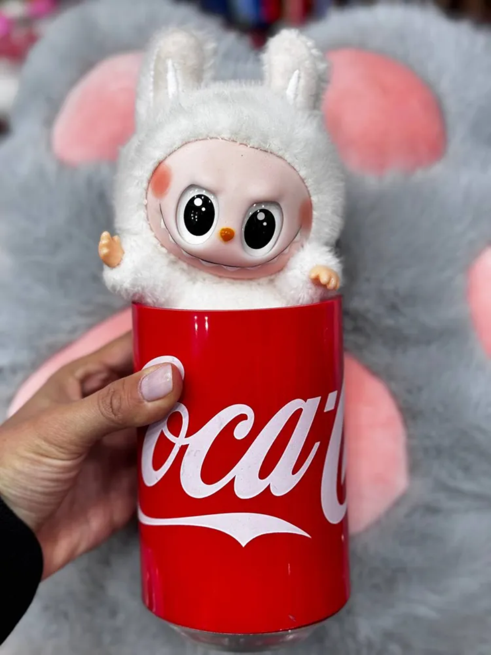 Мягкая игрушка Smart Лабубу Labubu в банке Cola 15 см - фото 23