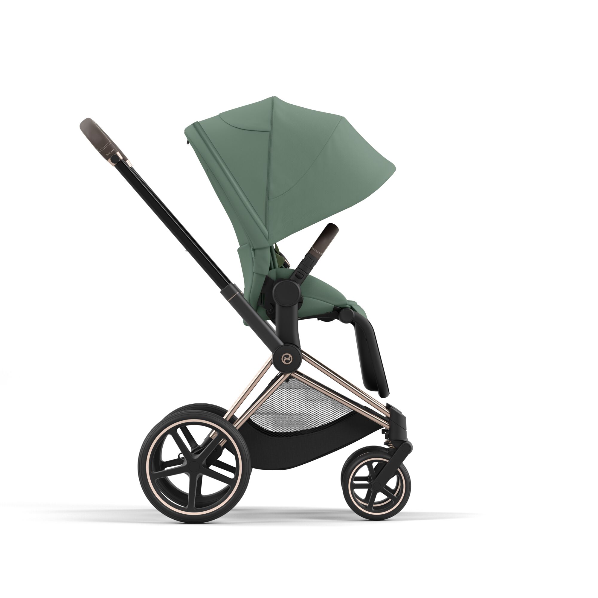 Коляска 2в1 Cybex Priam IV Rosegold зеленый - фото 10