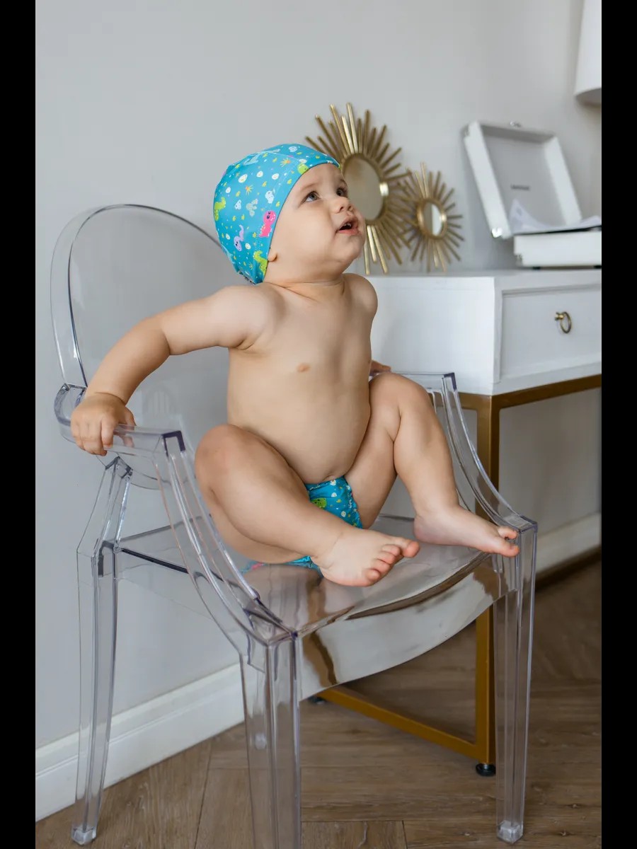 Шапочка для плавания Мамин Я Динозаврики размер 0-3 года - фото 12