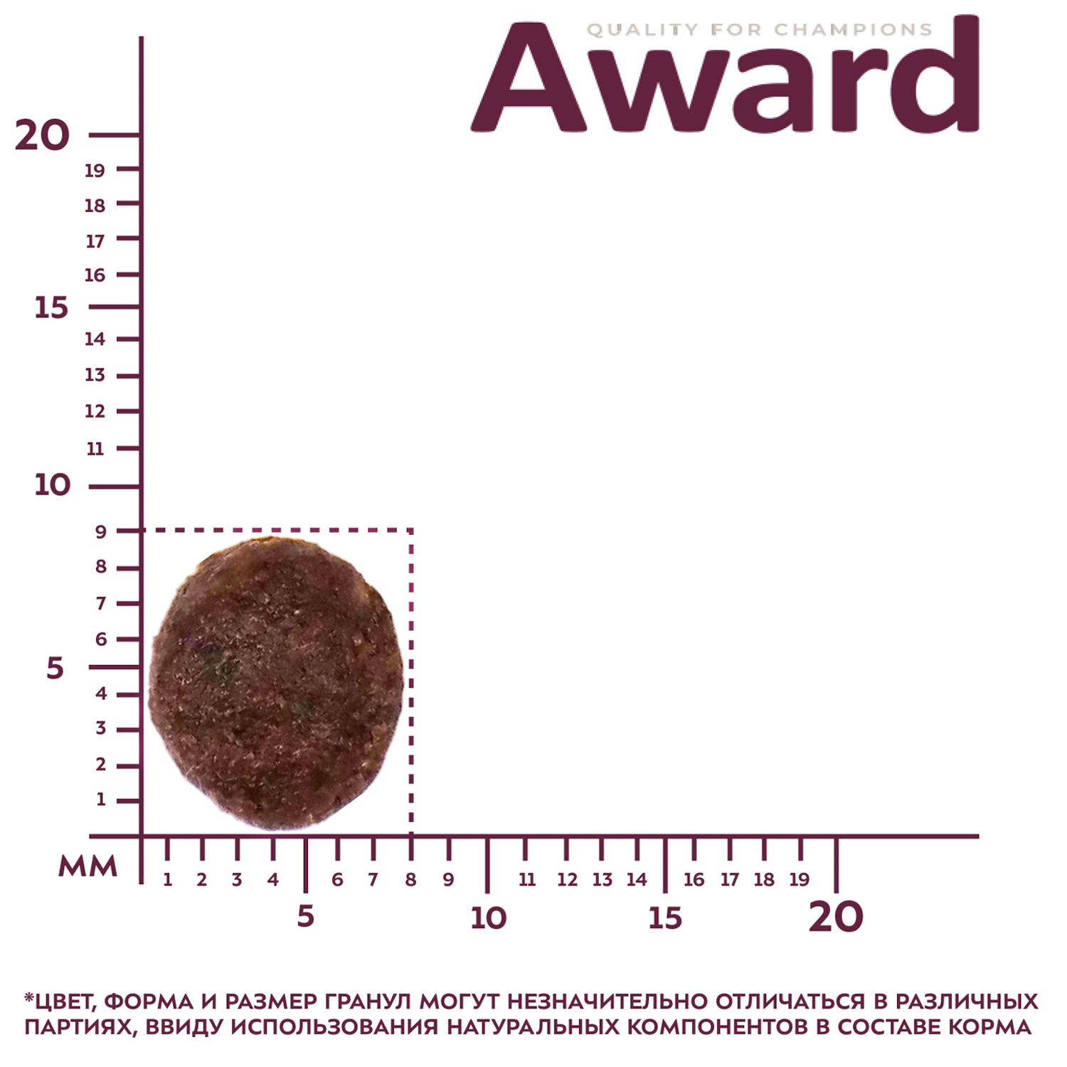 Корм для щенков Award 1,5кг от 1 мес беременных и кормящих сук мелких и мин.пород с ягненком/индейкой с брокколи/брусники сухой - фото 5