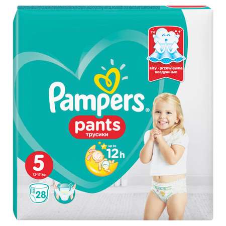 Трусики Pampers Pants 5 (12-17 кг) 28 шт.