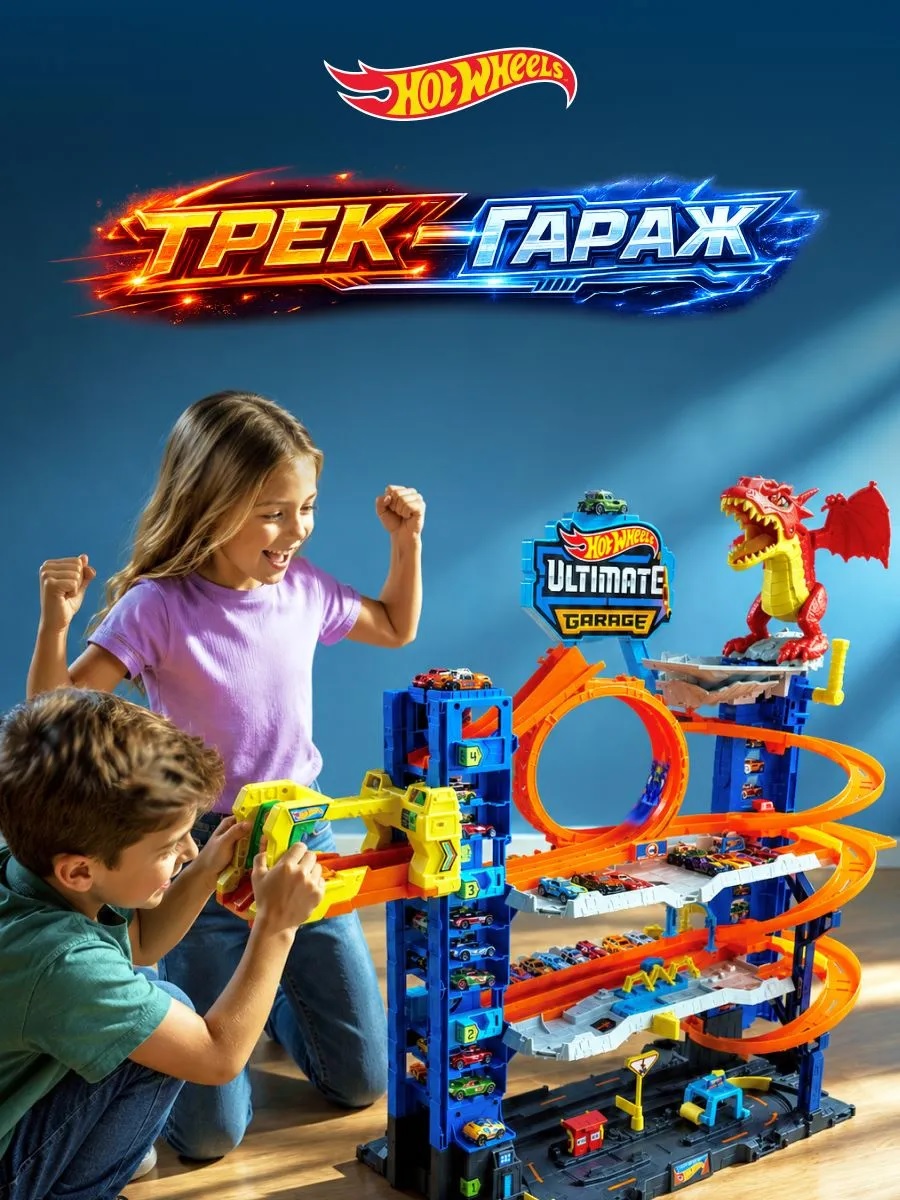 Гараж Hot Wheels Ultimate Garage 4 уровня HKX48 - фото 18