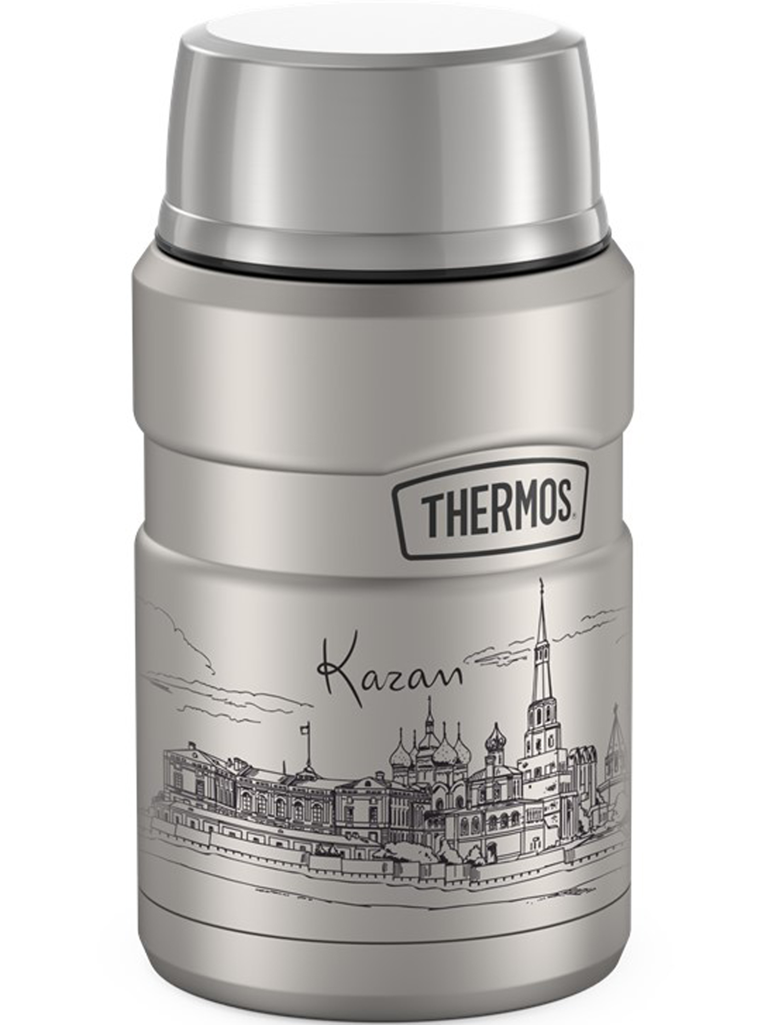 Термос для еды супа 710 мл с ложкой THERMOS ГОРОДА РОССИИ Казань – нержавеющая сталь герметичный тепло/холод 14/24 часа - фото 9