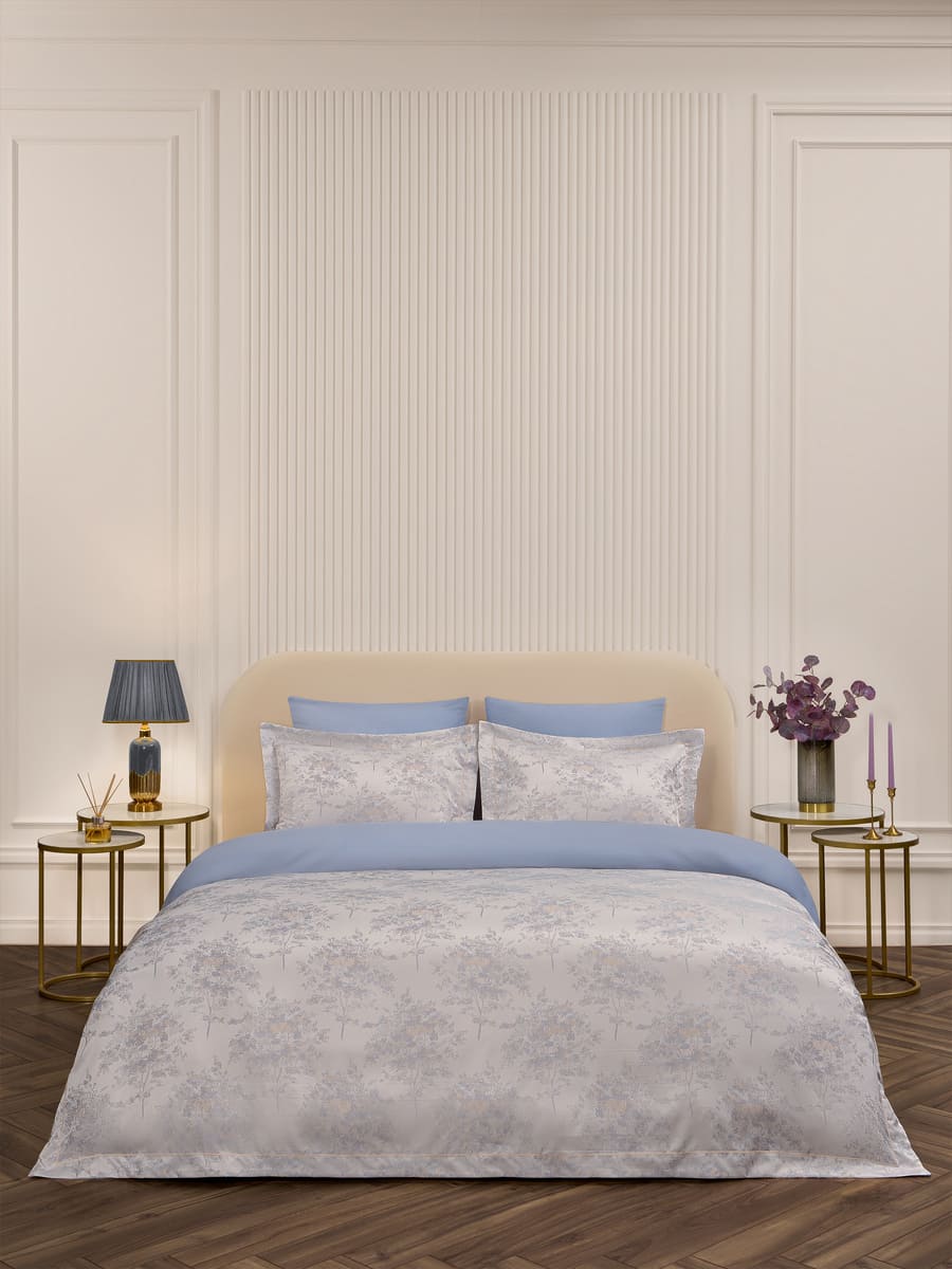 Комплект постельного белья ARYA Foggy семейный 7 предм. - фото 1