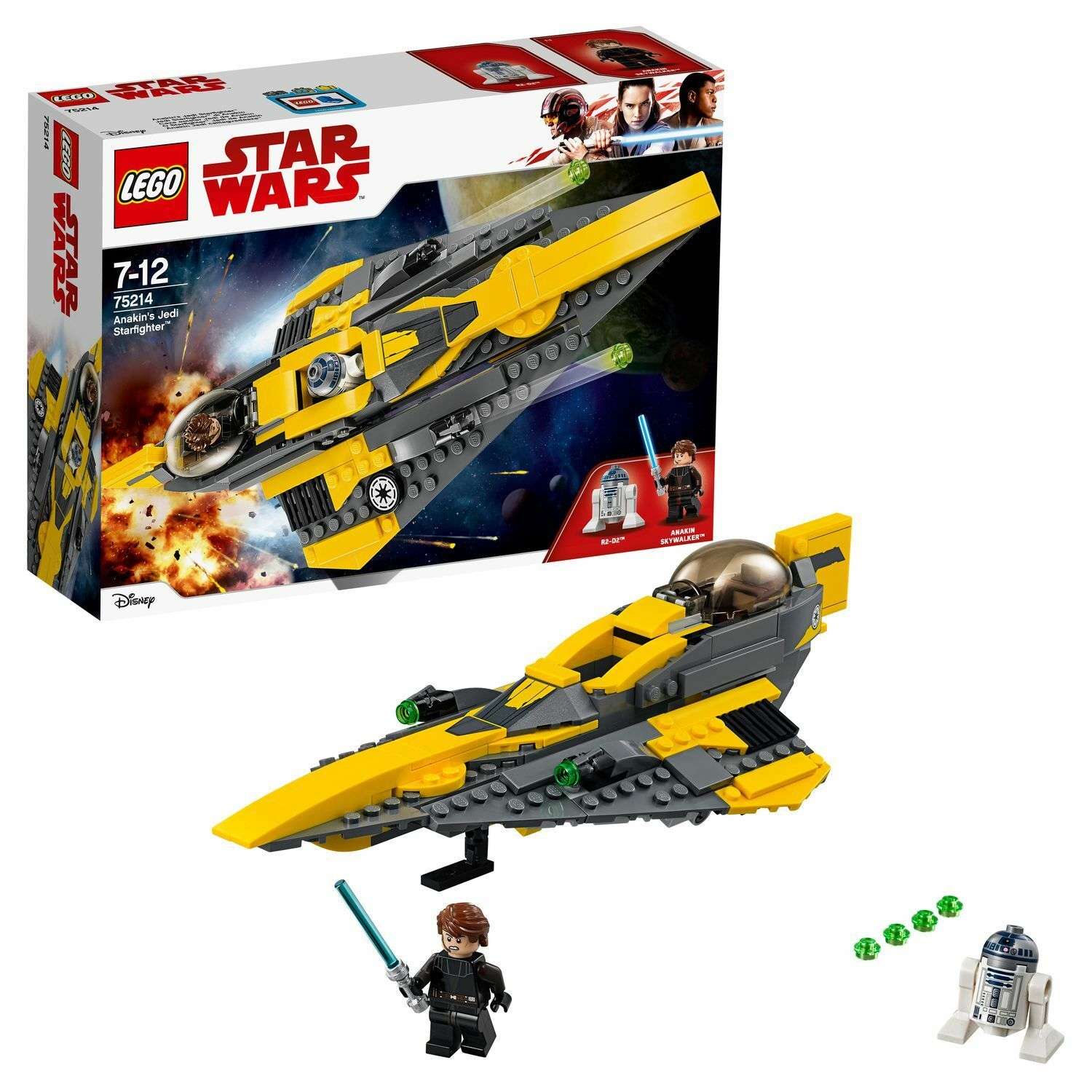 Конструктор LEGO Star Wars Звёздный истребитель Энакина блочный - фото 1