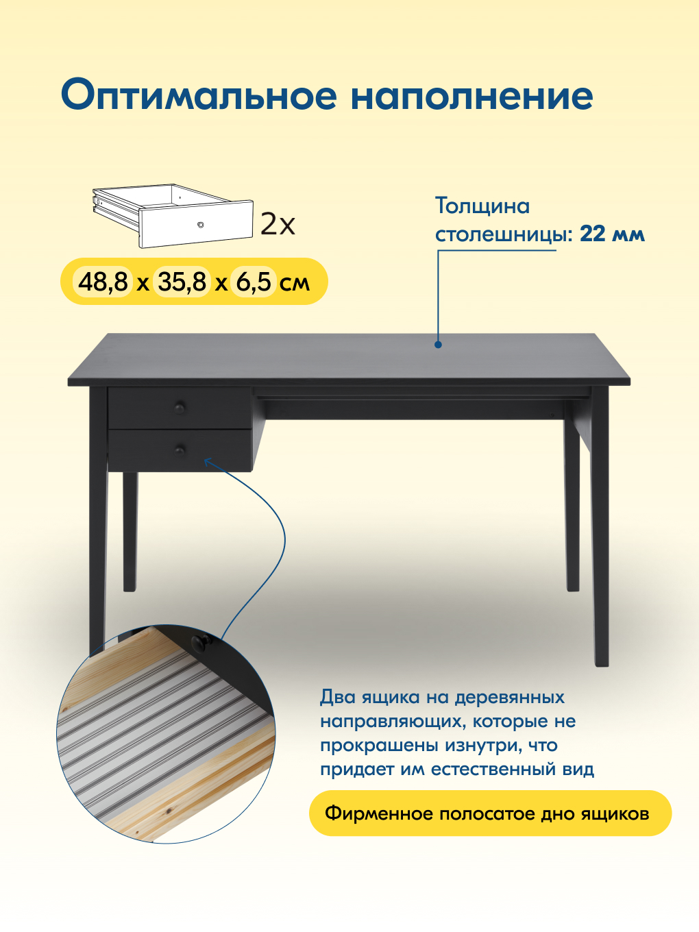 Письменный стол IKEA ВУХТЫМ - фото 5